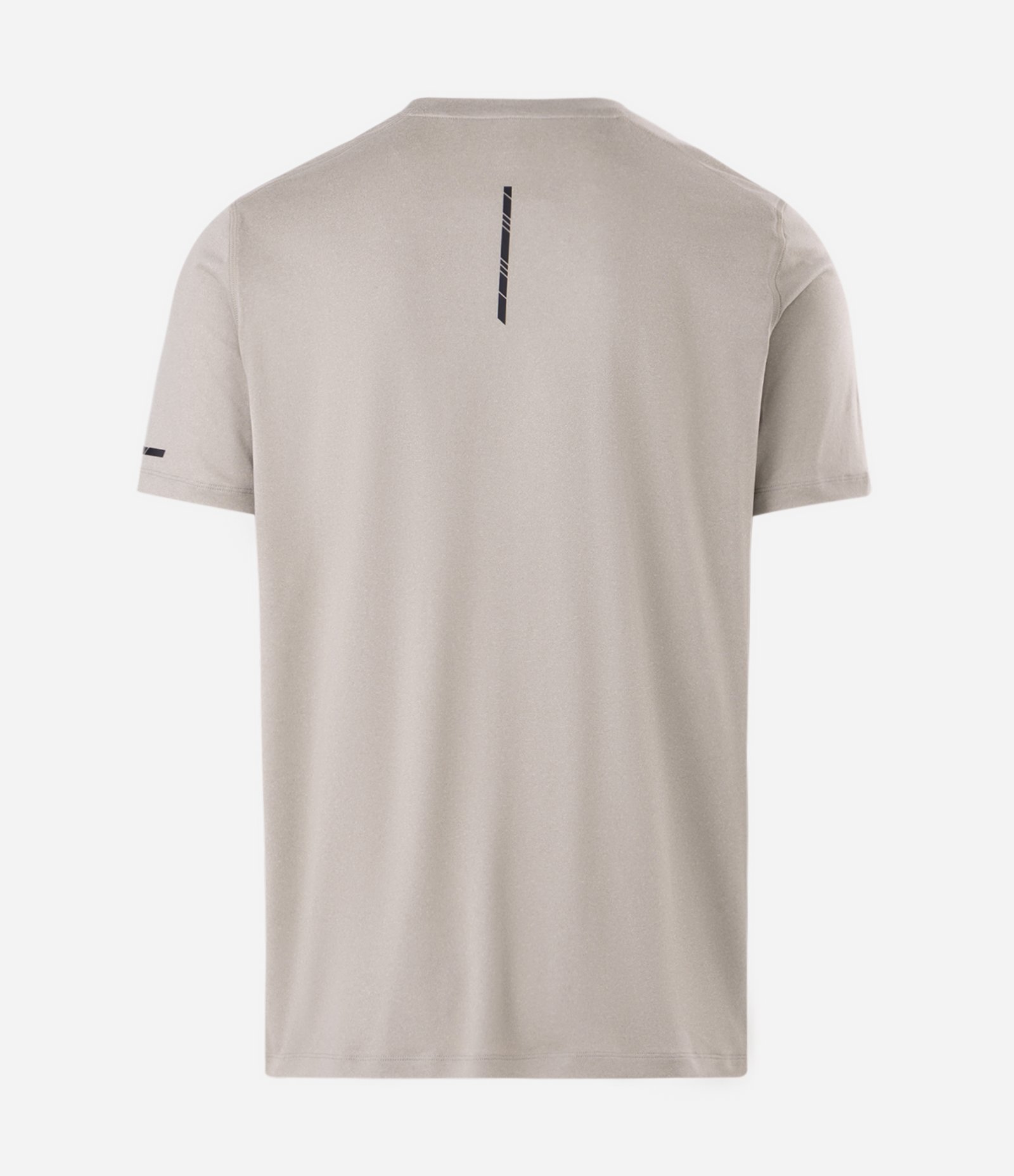 Camiseta Regular Esportiva em Tecnologia Dry com Etiqueta na Barra Cinza 8