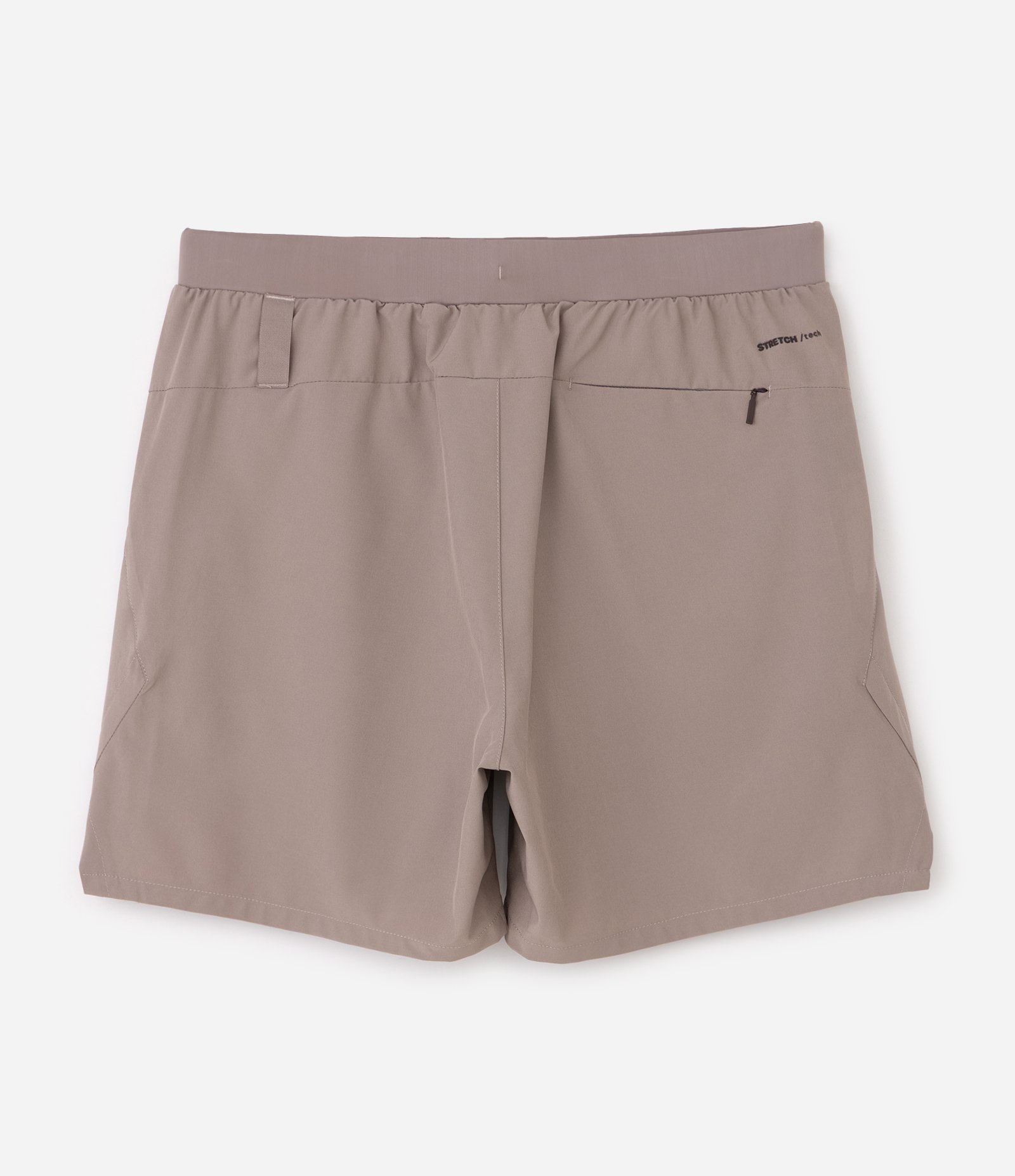 Bermuda Esportiva Corrida com Short de Compressão Bege Escuro 7