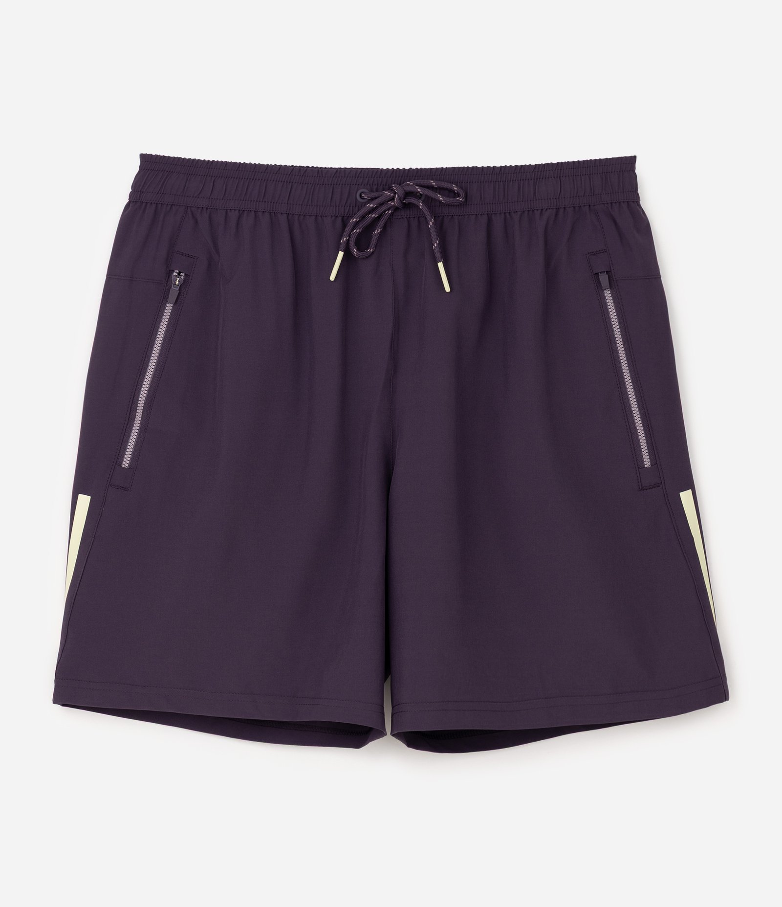 Bermuda Esportiva com Blocos de Cor e Bolsos com Zíper Roxo 4