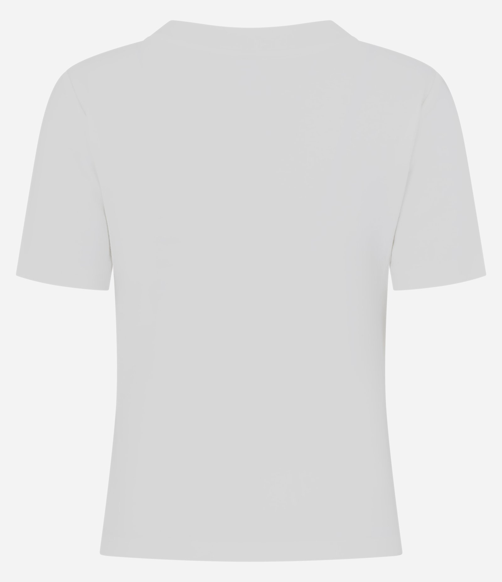 Camiseta em Heavy Cotton com Gola V Branco 3