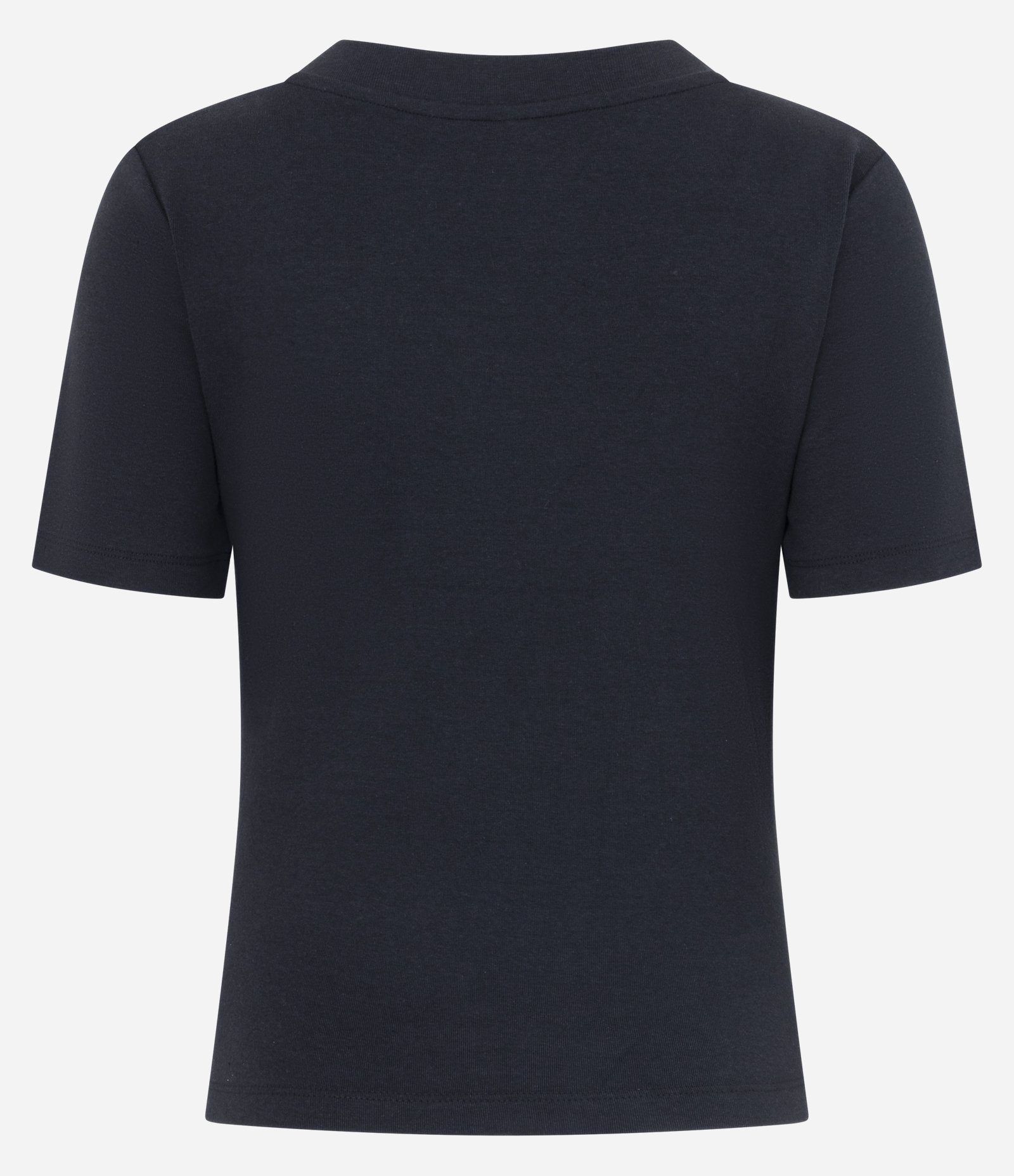 Camiseta em Heavy Cotton com Gola V Preto 3