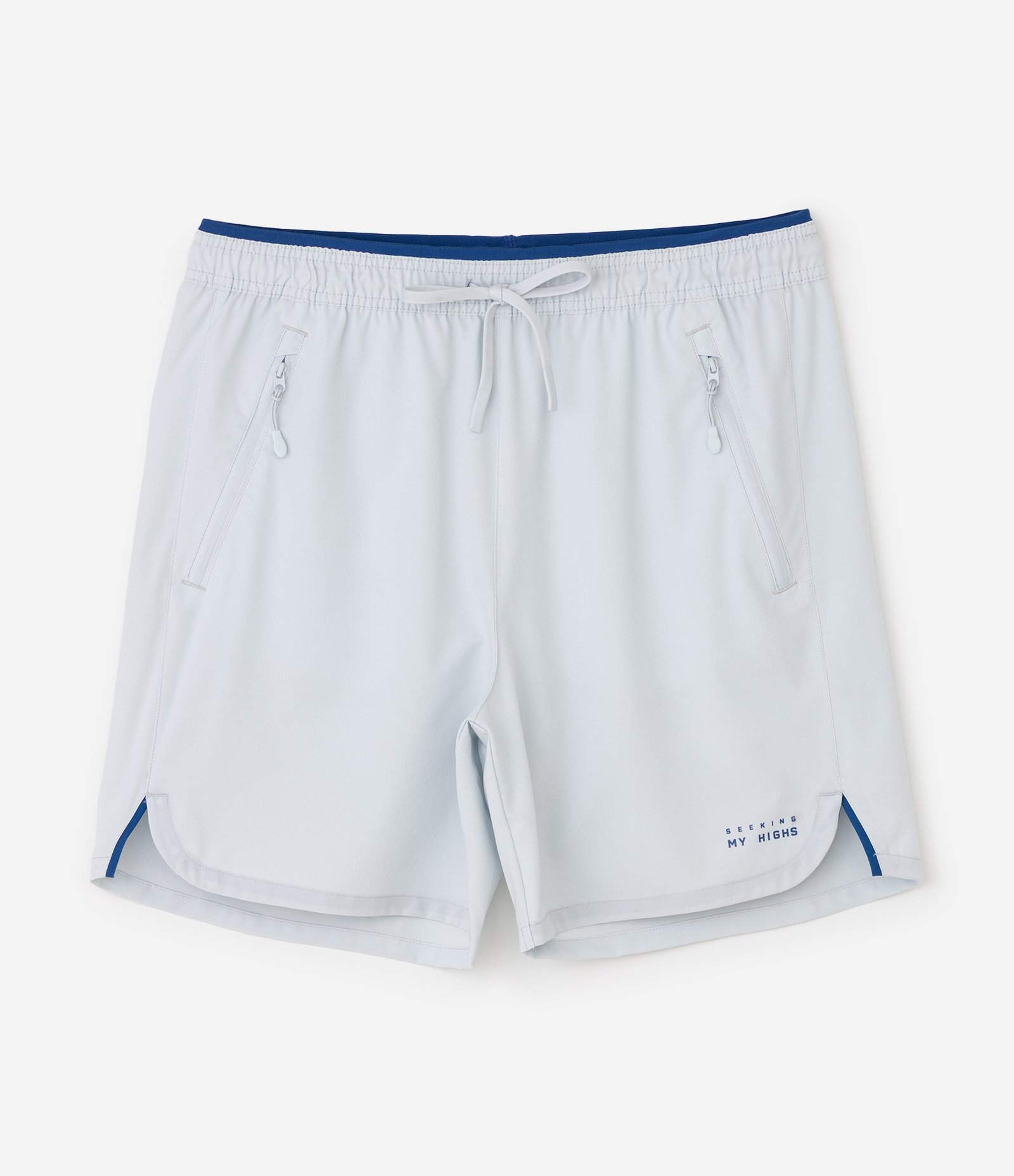Bermuda Esportiva em Ripstop com Bolsos Funcionais e Estampa Localizada Azul Claro 5