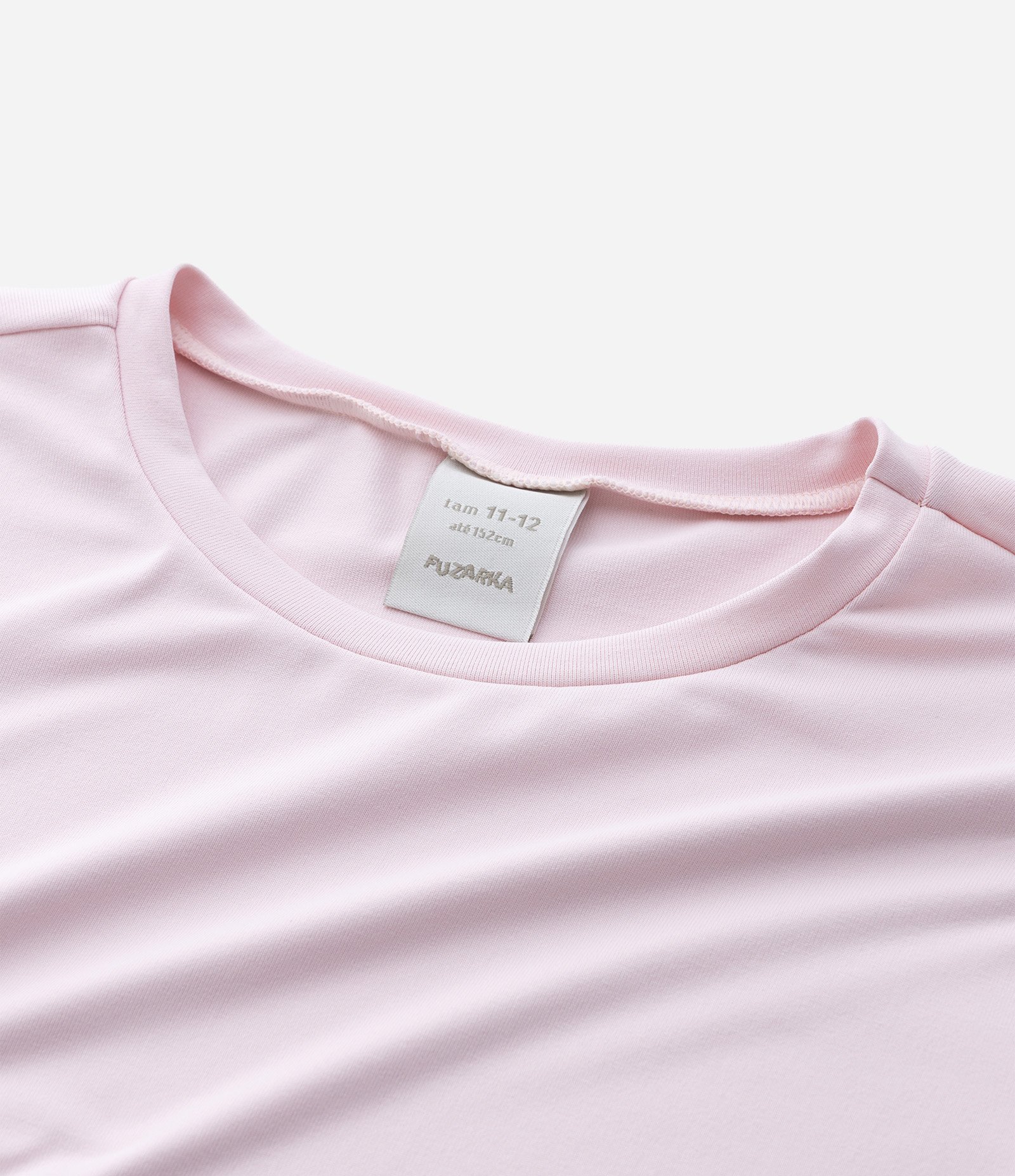 Camiseta Infantil com Franzido Lateral – Tam 5 a 14 Anos Rosa Claro 3
