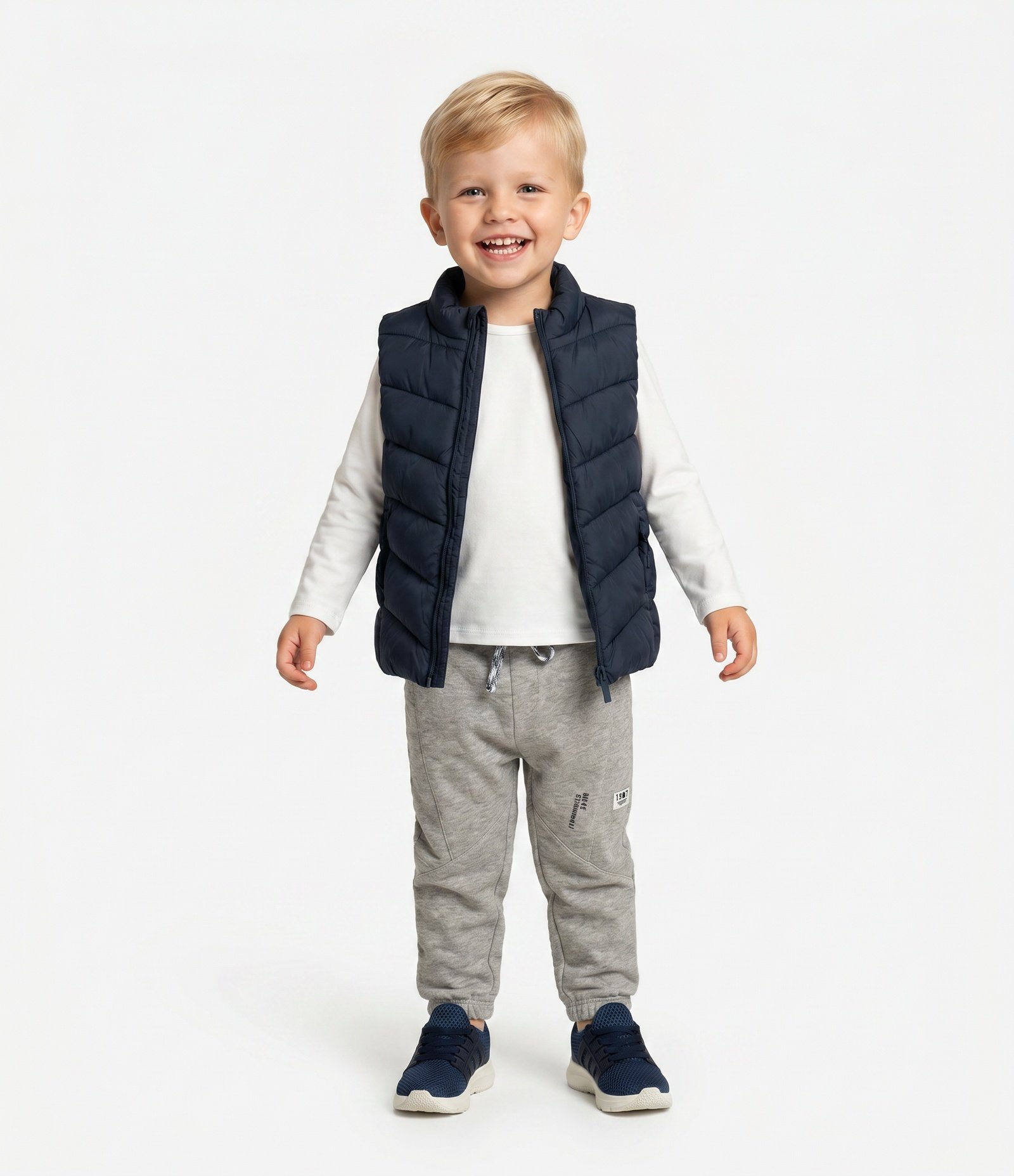 Calça Jogger em Moletom Infantil - Tam 1 a 6 Anos Cinza 1