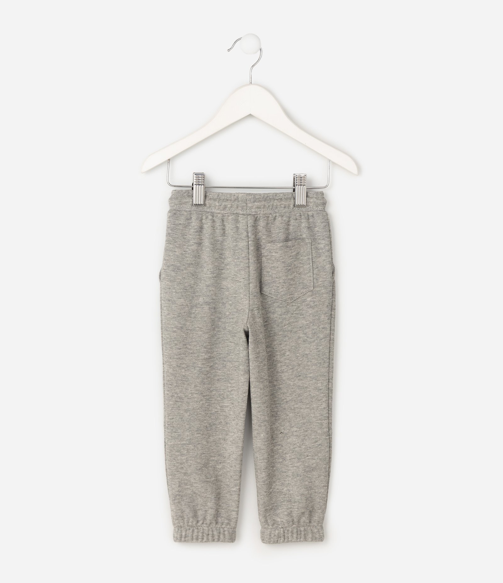 Calça Jogger em Moletom Infantil - Tam 1 a 6 Anos Cinza 3