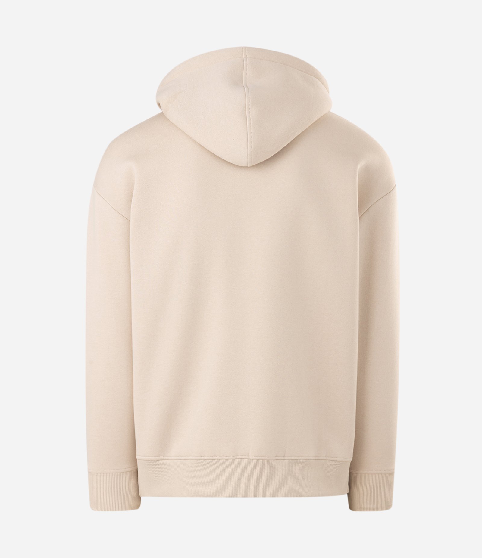 Moletom Oversized Canguru com Estampa College West Coast Bege 6