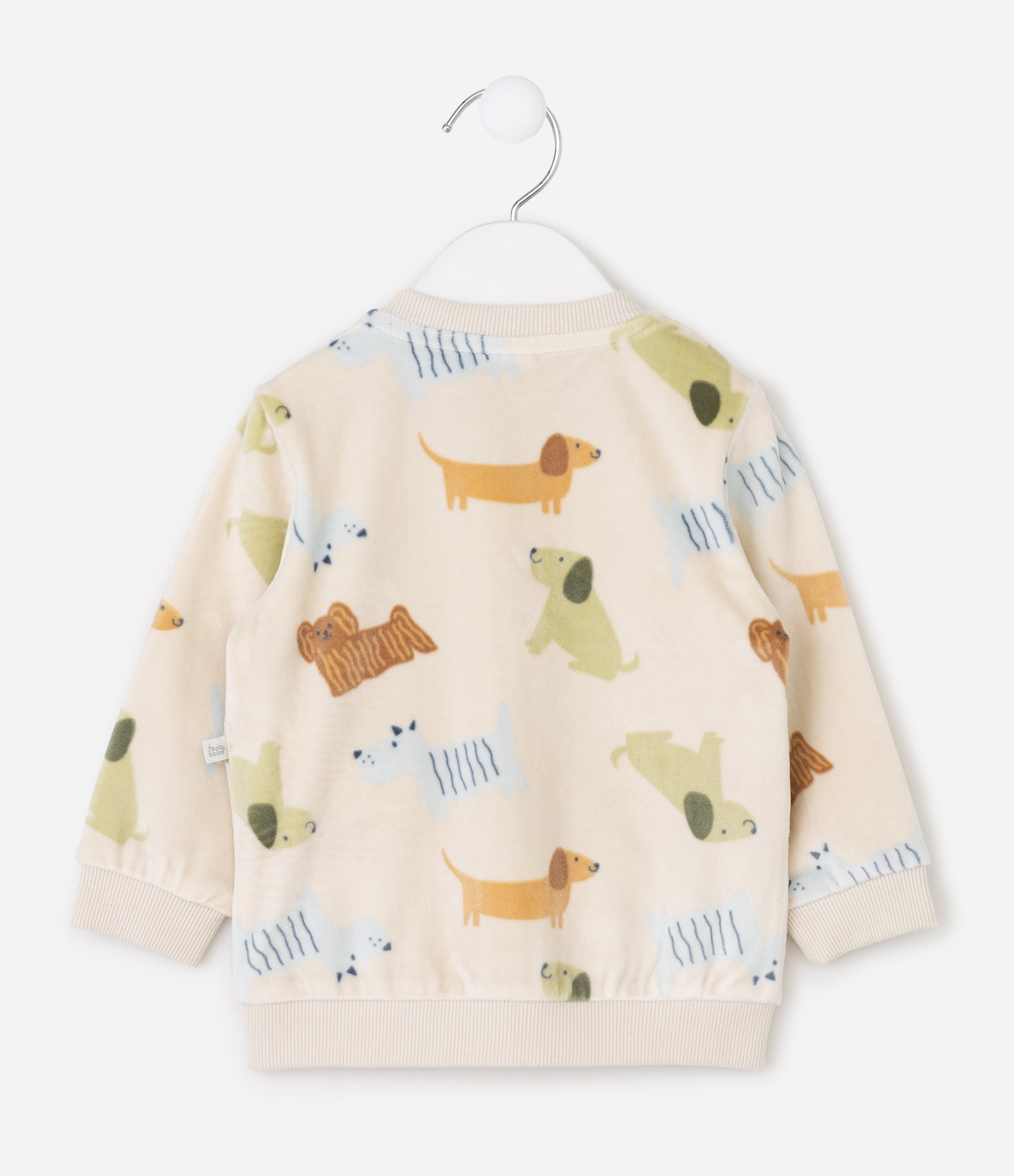 Conjunto Bebê com Estampa Cachorro – Tam 0 a 24 Meses Bege Claro 4
