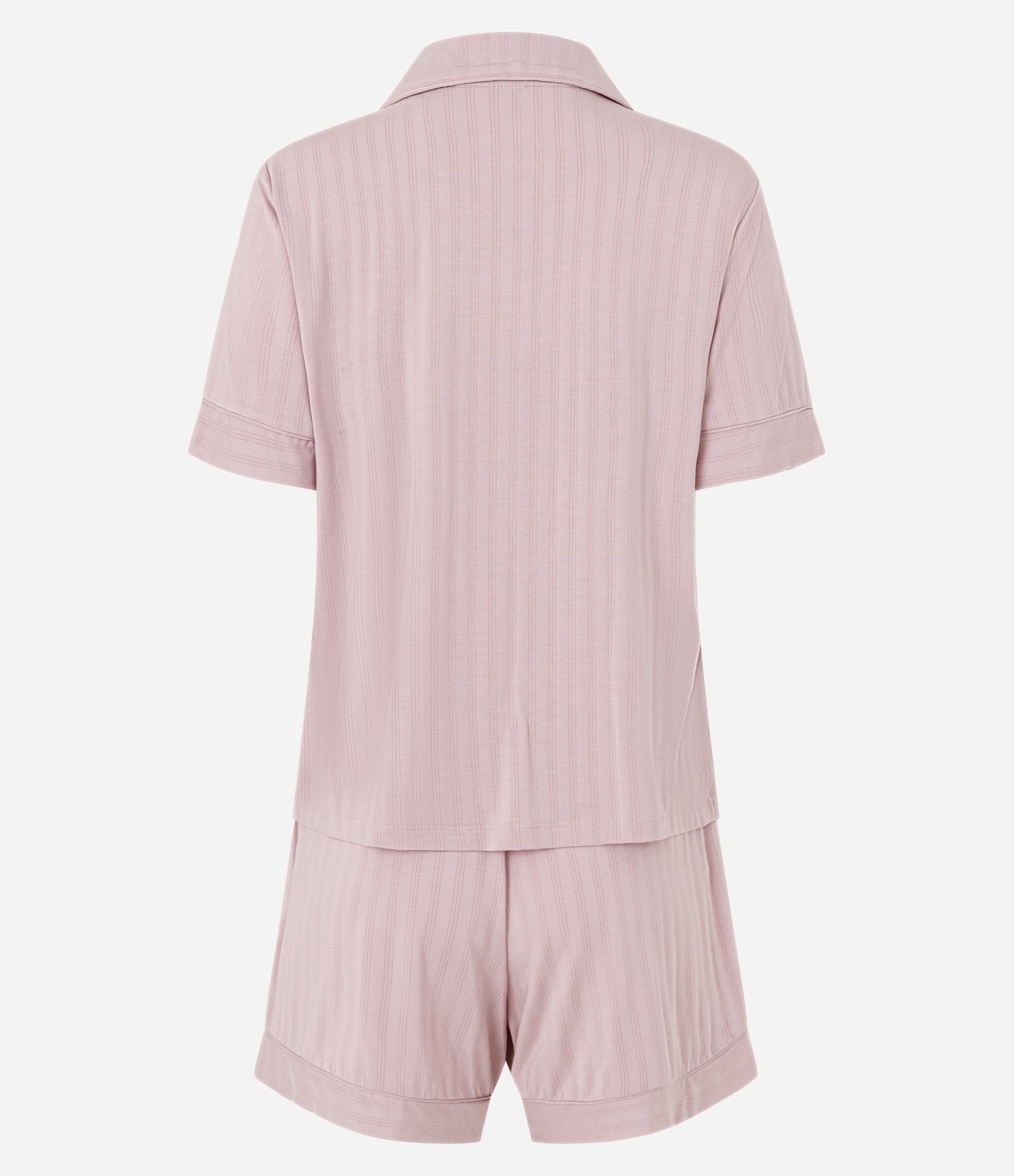 Pijama Americano Curto em Modal Rosa 7