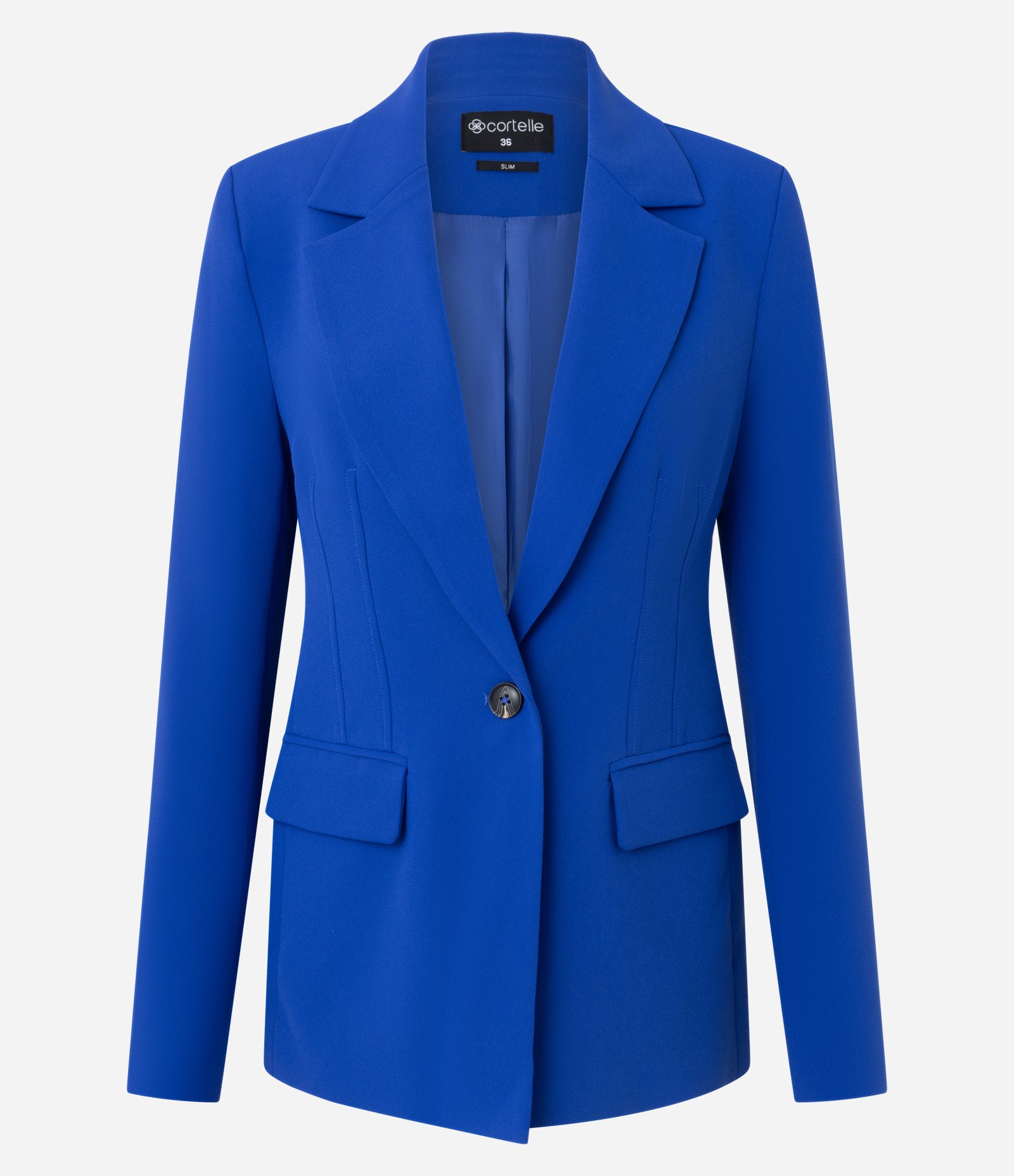 Blazer Comfort Alfaiatado com Abotoamento Duplo Azul 6