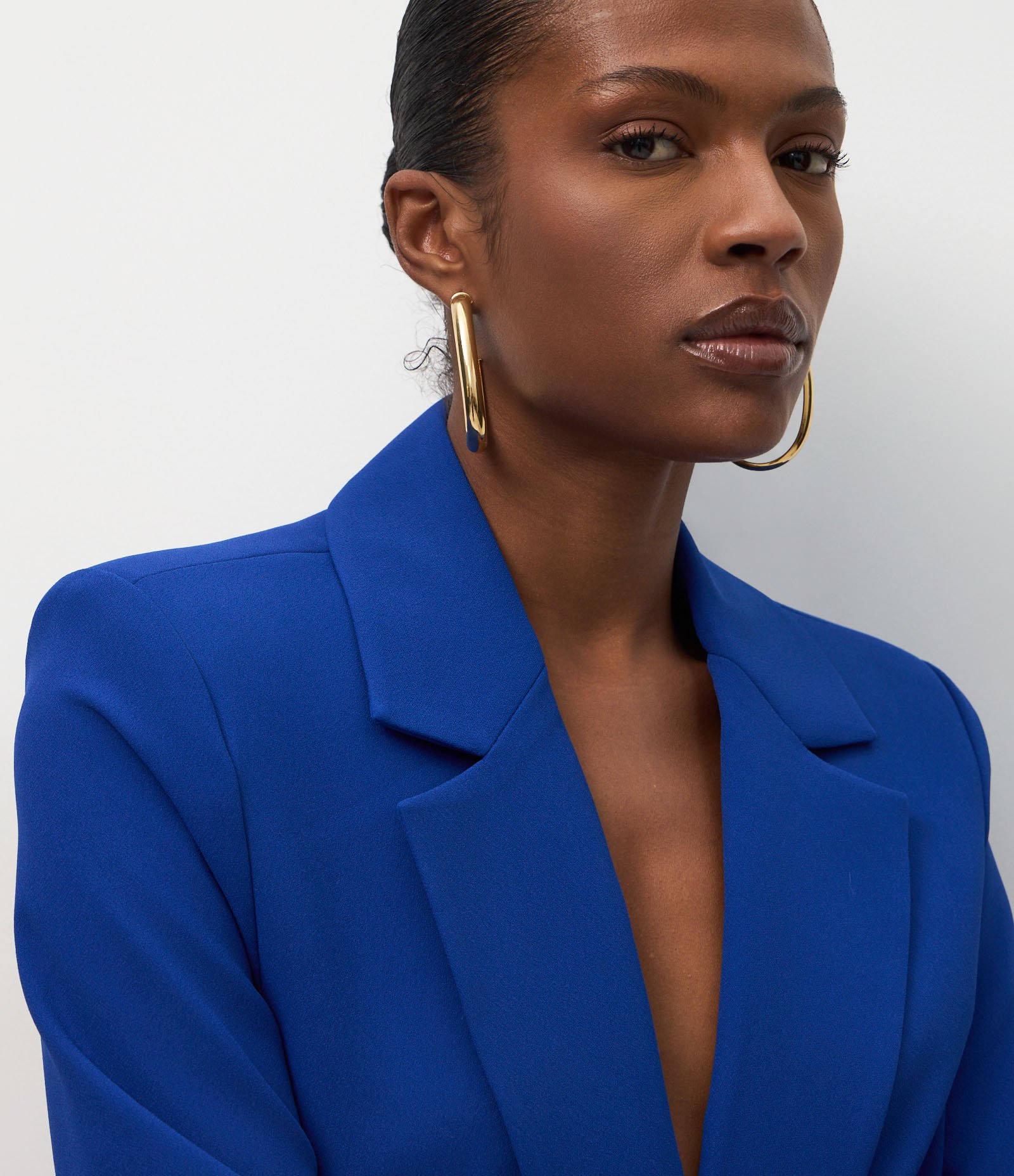 Blazer Comfort Alfaiatado com Abotoamento Duplo Azul 4