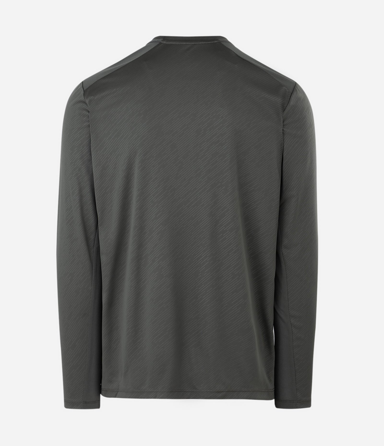 Camiseta Esportiva com Estampa Riscada com Proteção UV Verde Escuro 6