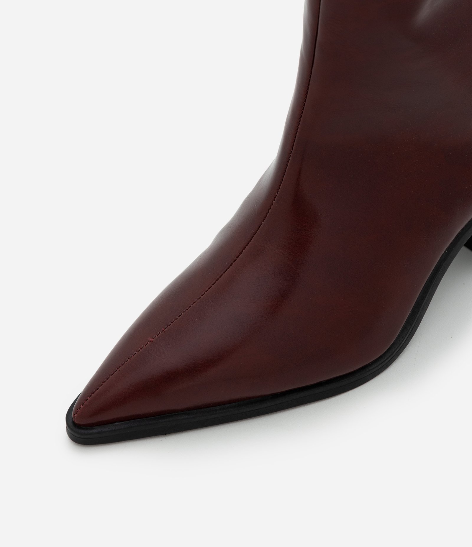 Bota Western Cano Longo em PU Bordô 4