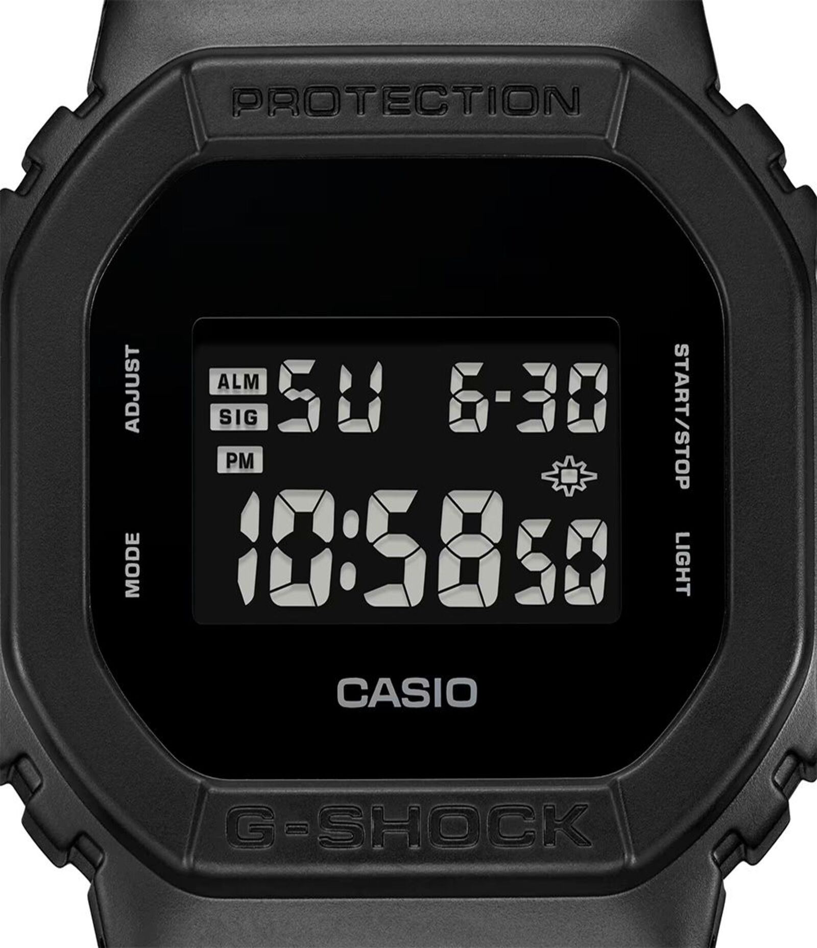 Relógio Digital Casio em Resina DW5600UBB1DR Preto 3