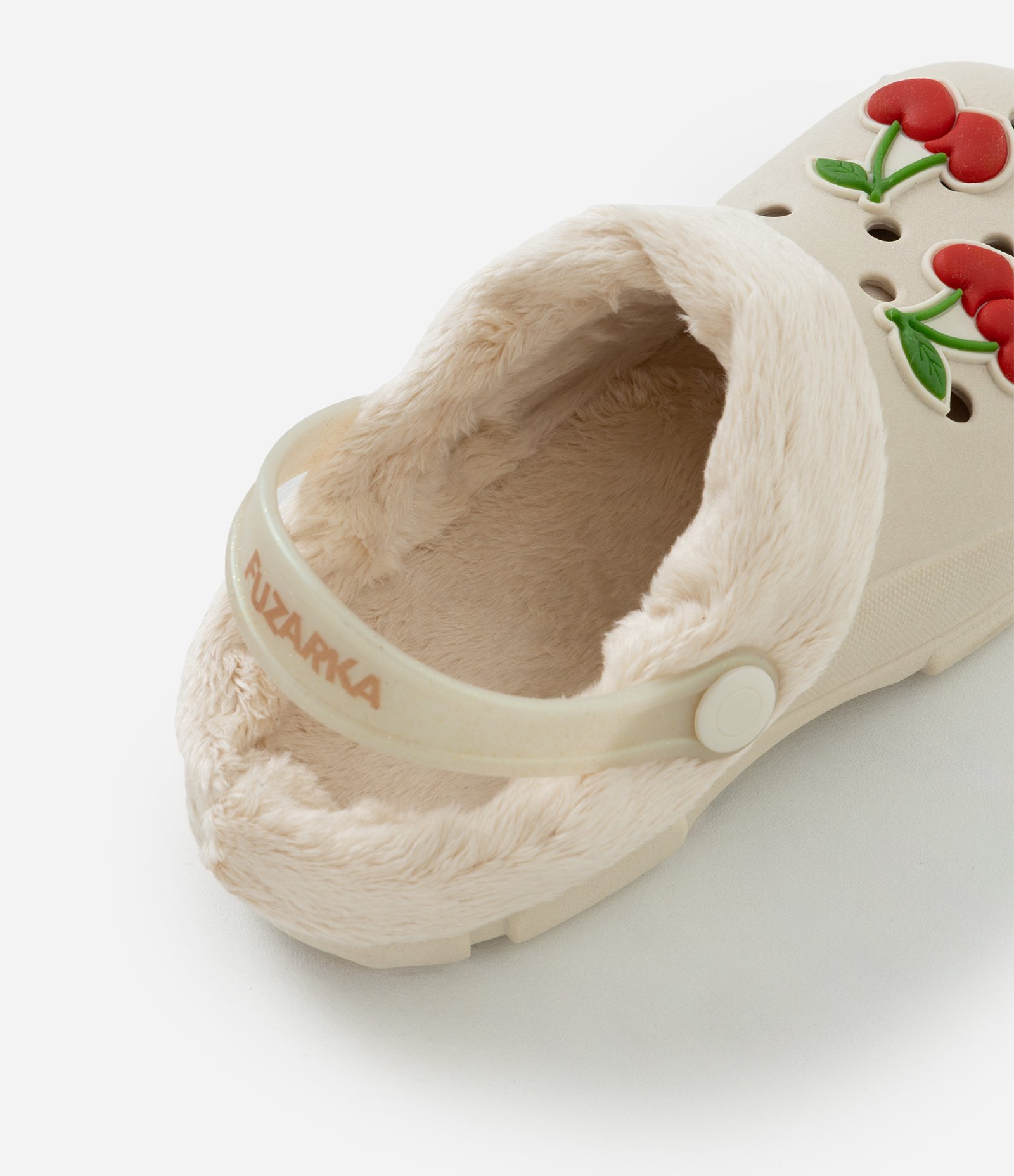 Sandália Infantil Babuche com Pelinhos e Patch Cereja – Tam 25/26 a 33/34 Off White 6