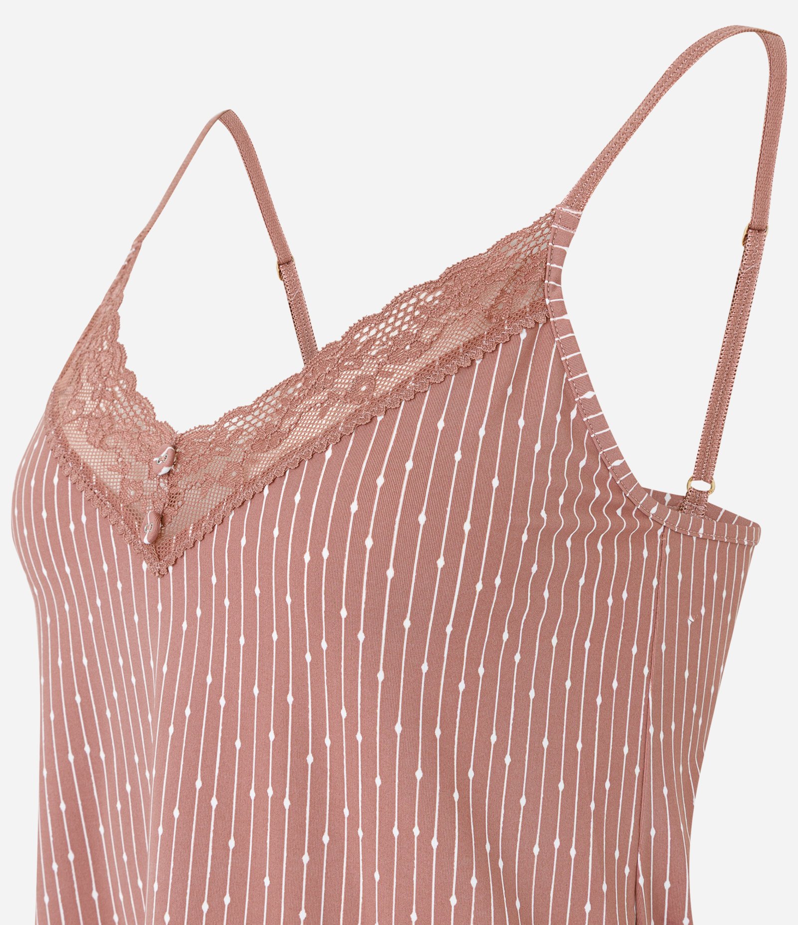 Short Doll com Estampa Listrada e Renda Rose 6