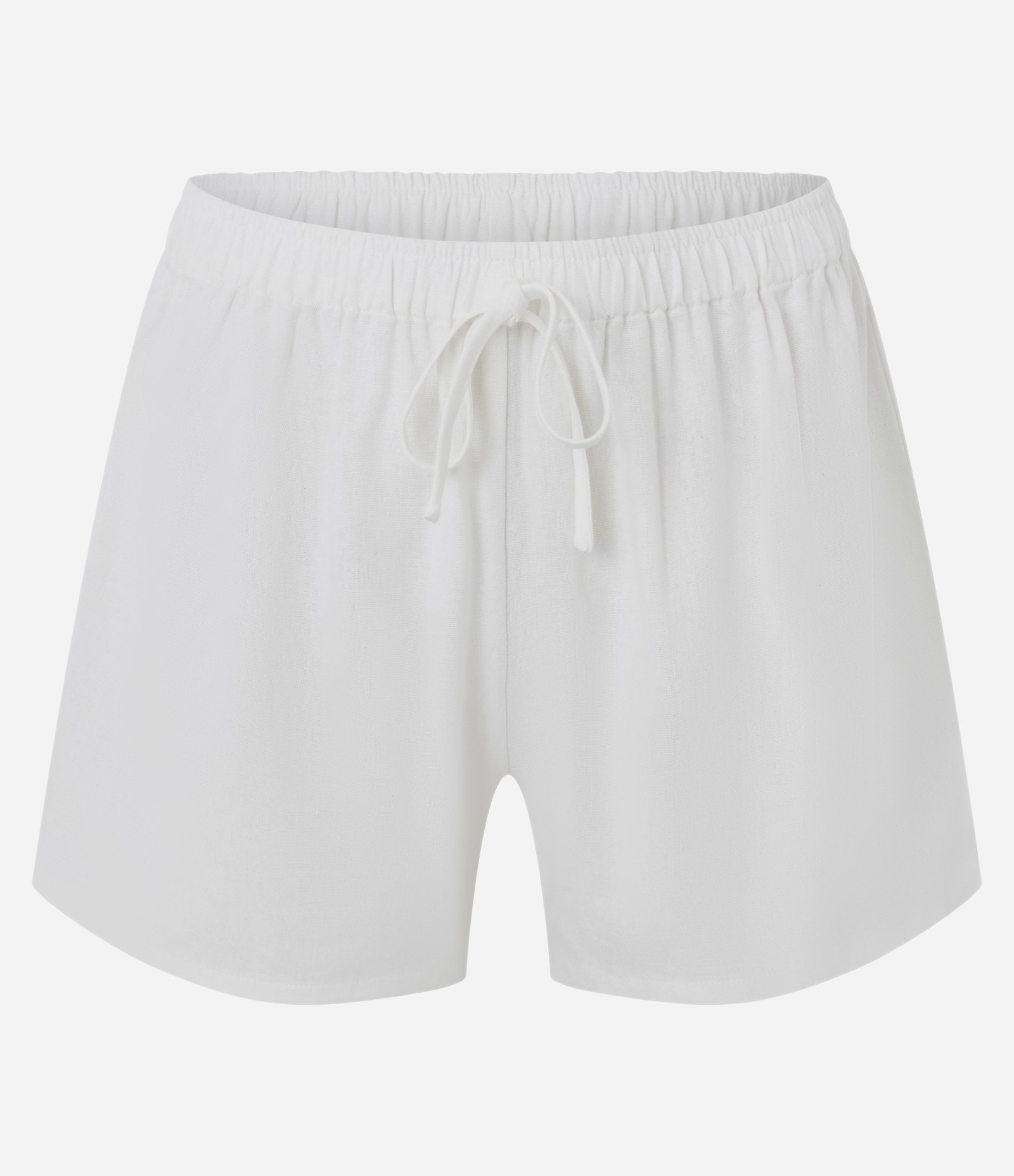 Pijama Regata e Short Doll Em Viscolinho Floral Branco 9