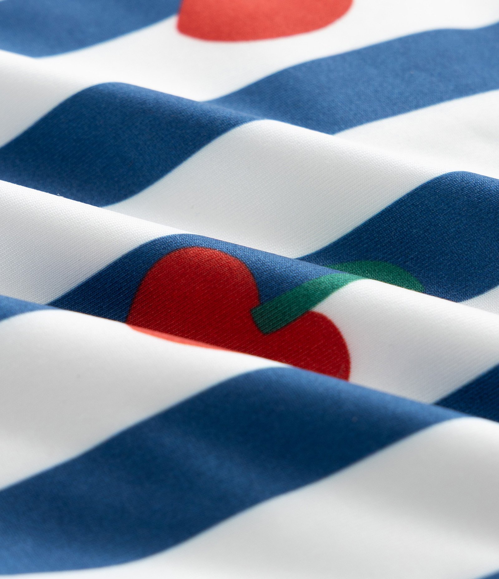 Biquíni Infantil Top e Bottom com Estampa de Cerejas – Tam 5 a 16 Anos Azul Marinho/Branco 7