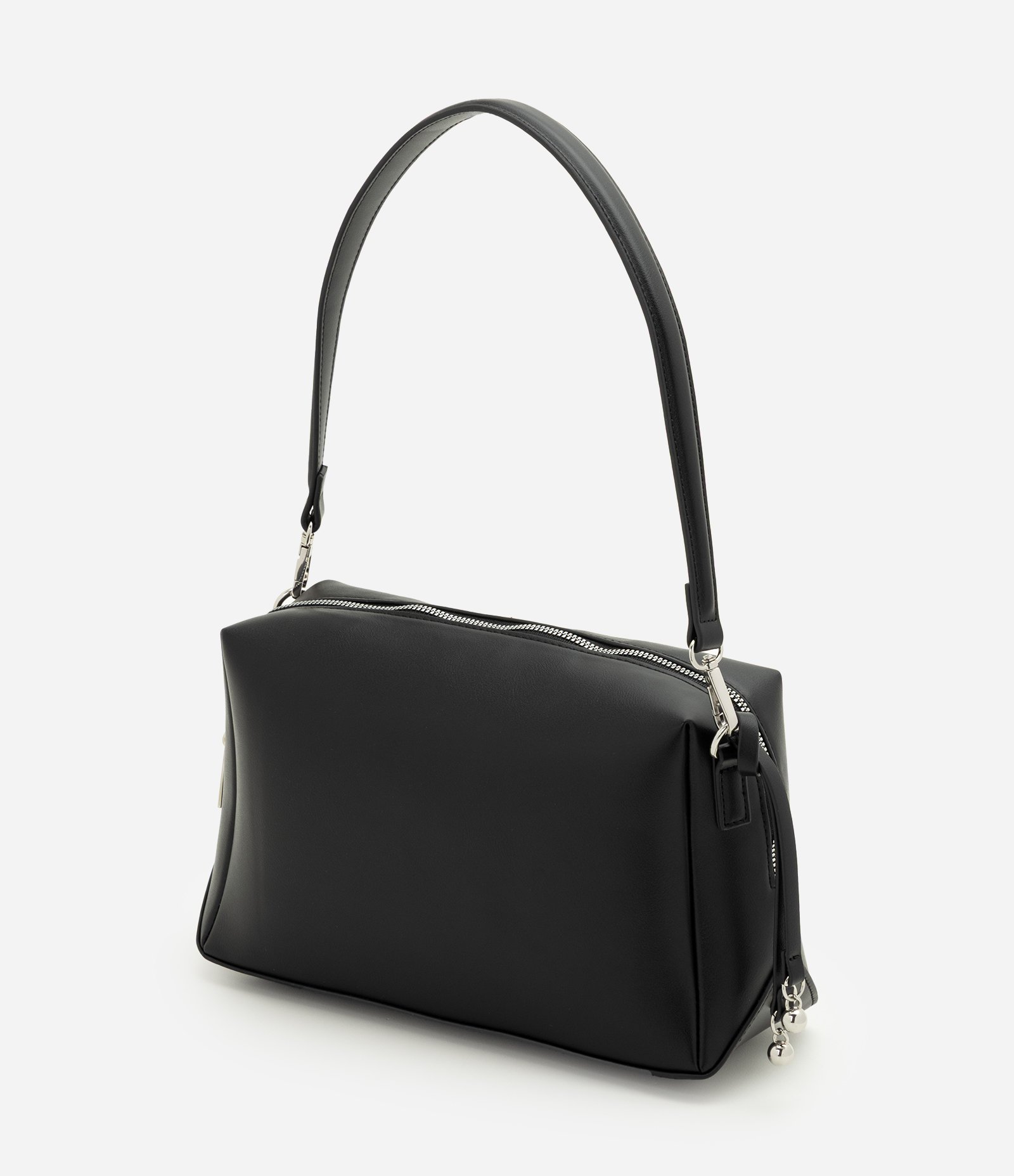 Bolsa Shoulder Média em PU com Alça Removível Preto 4