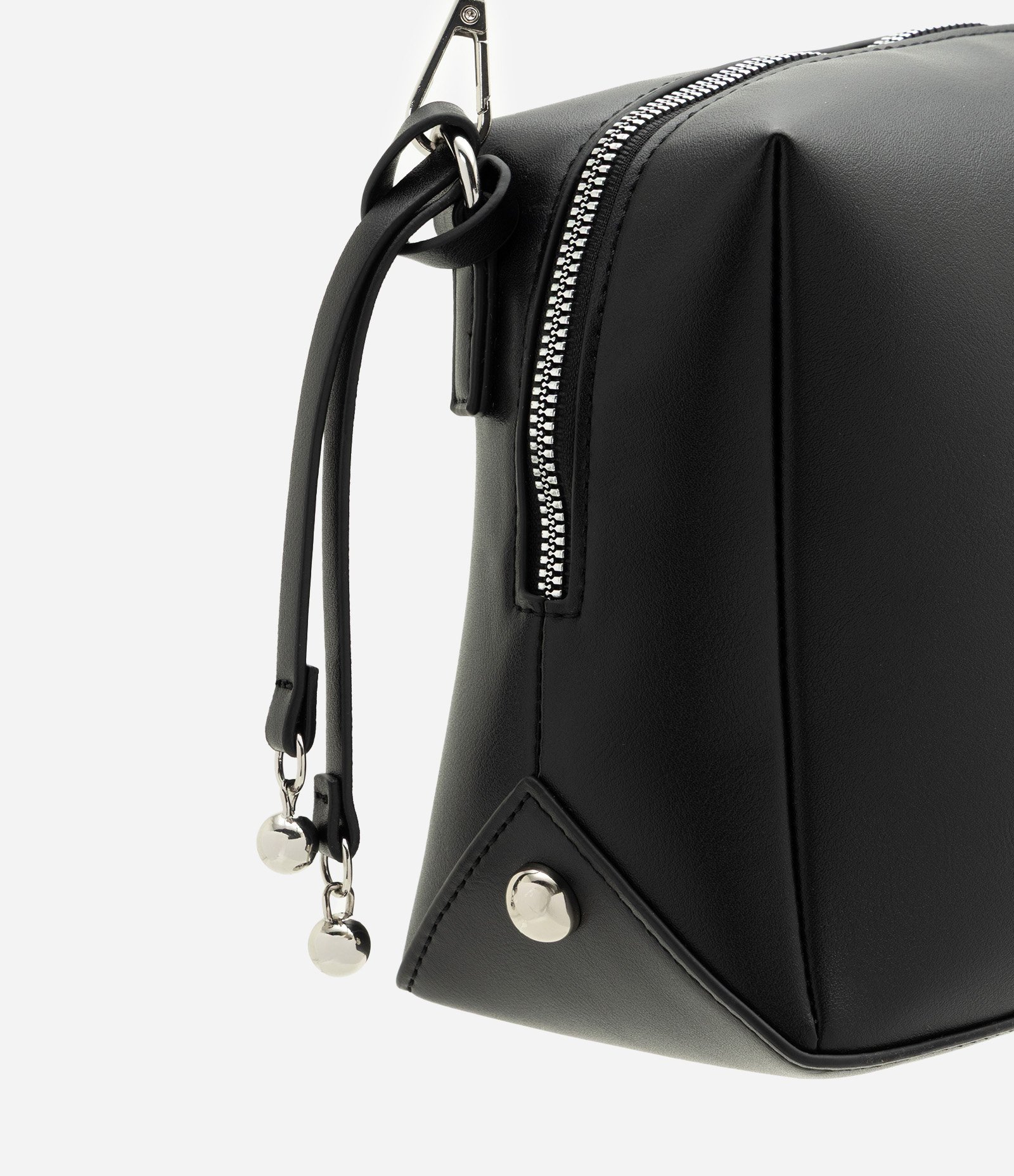 Bolsa Shoulder Média em PU com Alça Removível Preto 5