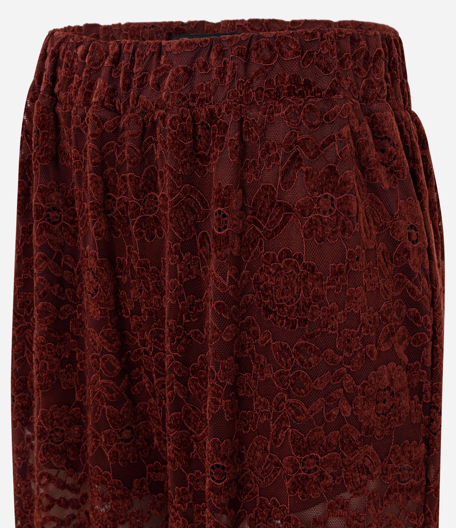 Calça Aladim em Renda com Barra Ajustada Vermelho 6