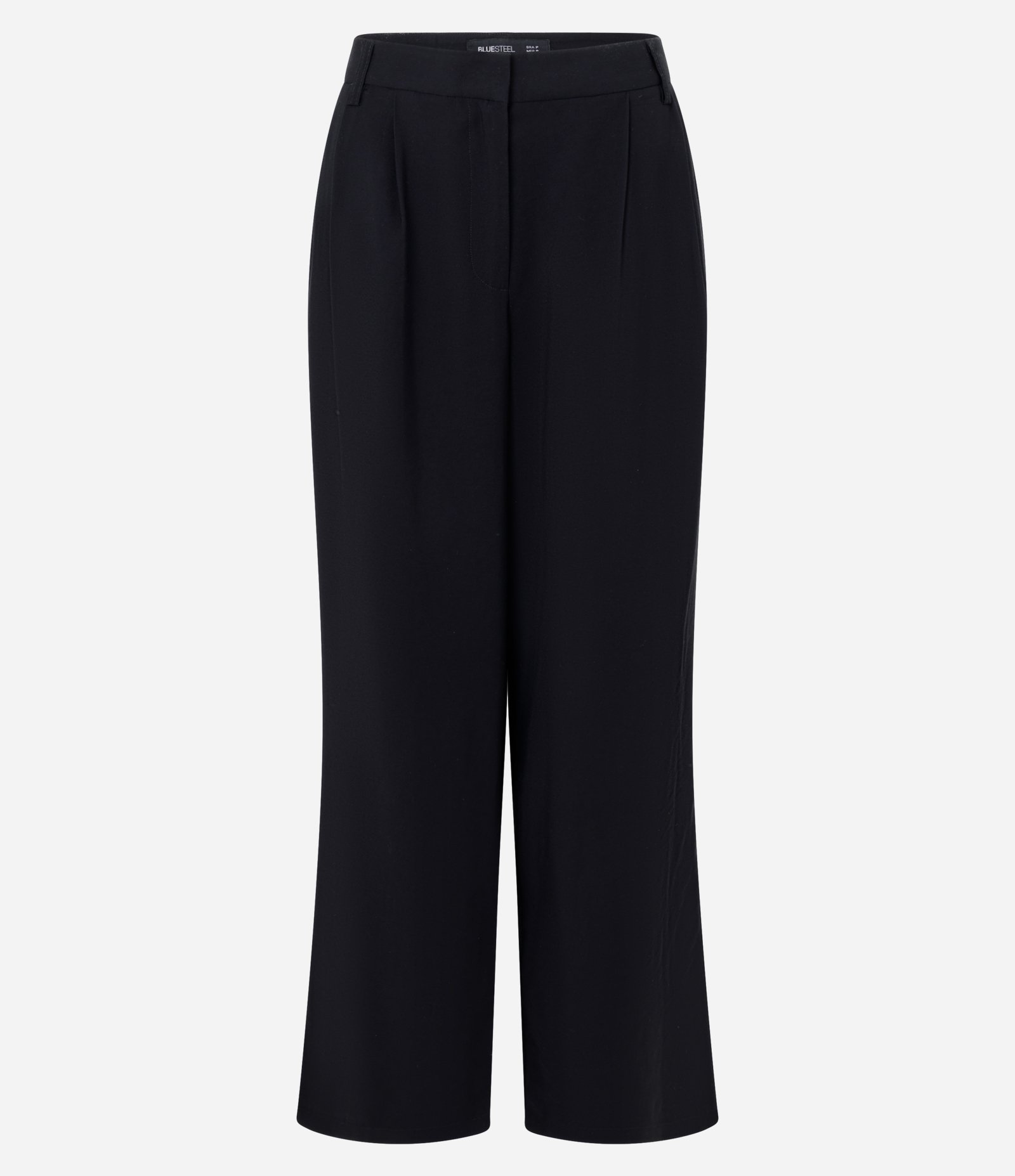 Calça Wide Alfaiatada em Sarja Preto 5