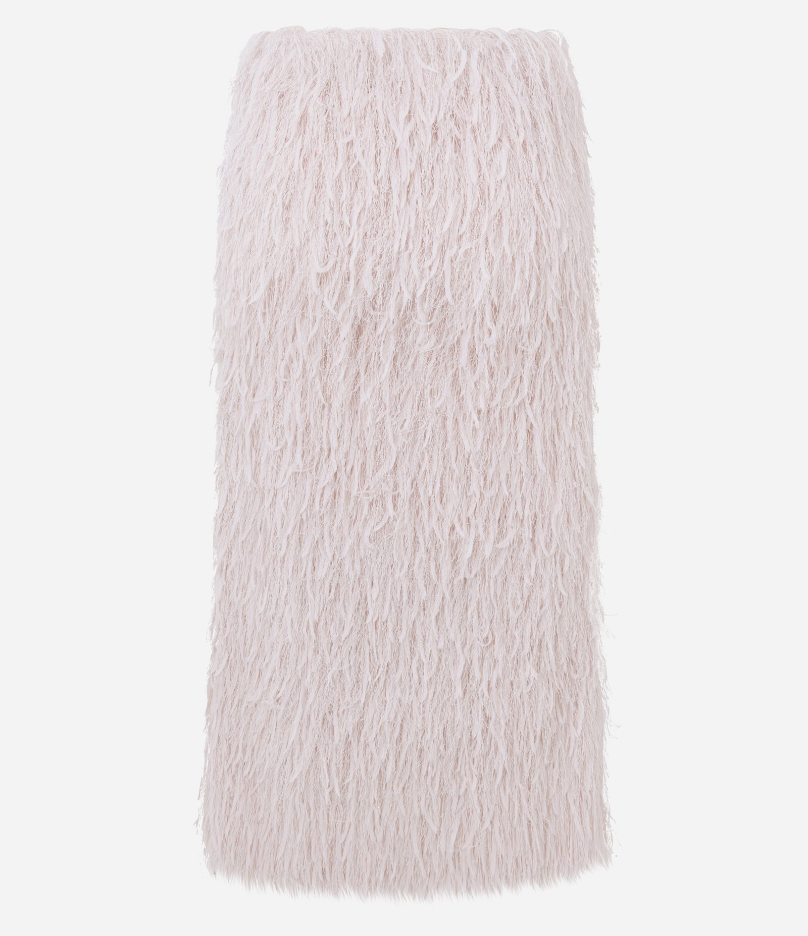Saia Longa com Textura de Pelos Rosa 3