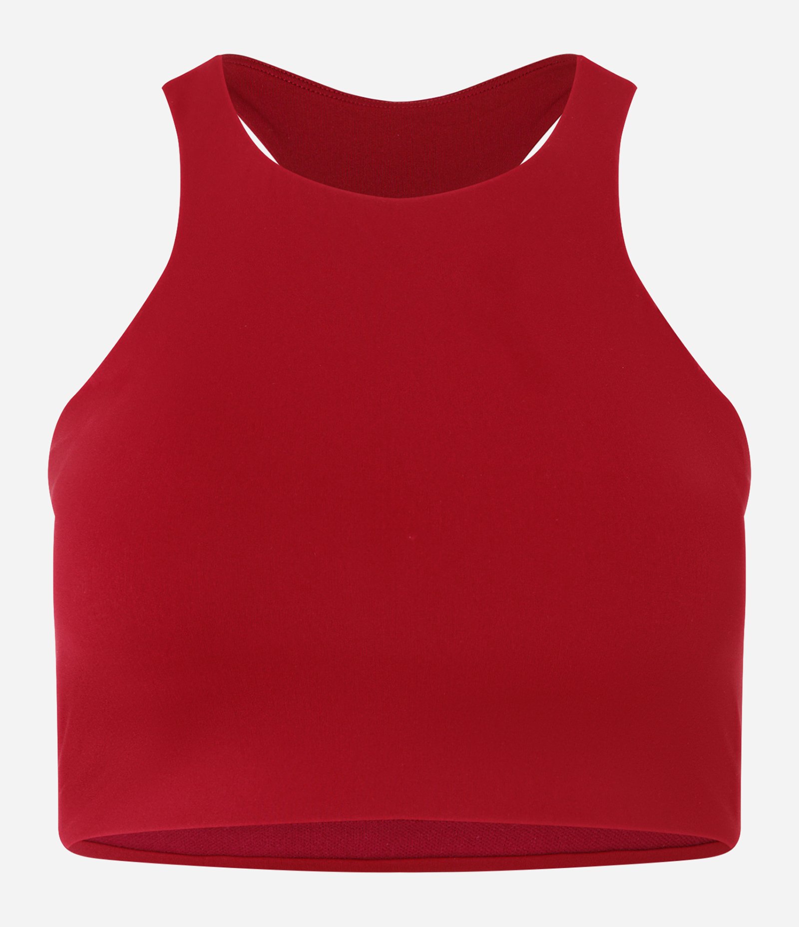 Top Nadador com Decote Halter e Bojo Removível Vermelho 5
