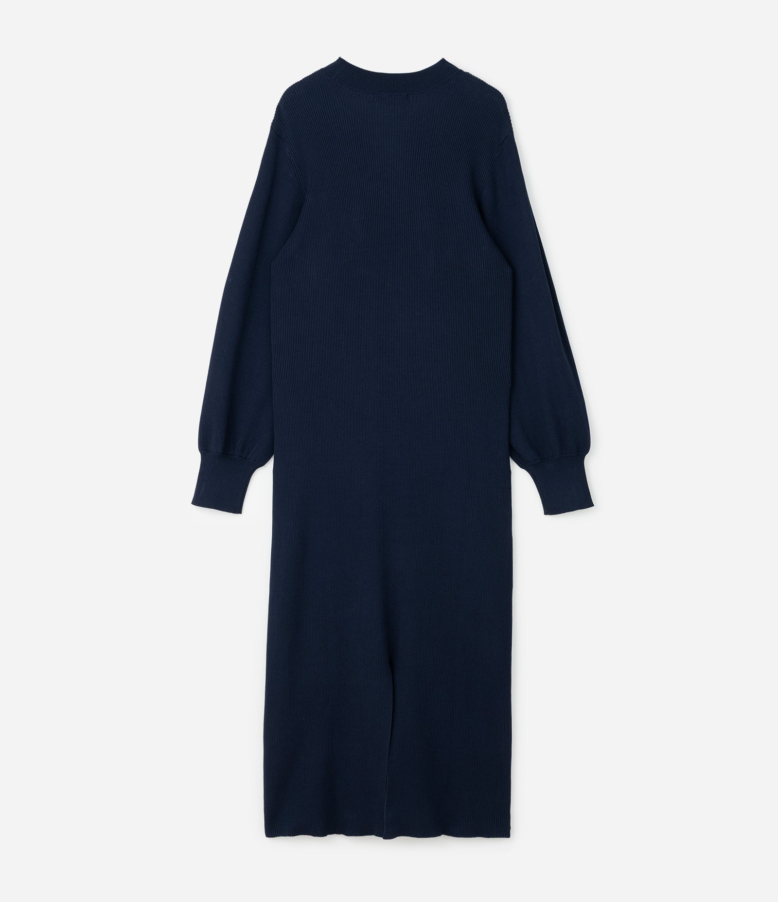 Vestido Midi em Tricô com Manga Bufante Curve & Plus Size Azul 6