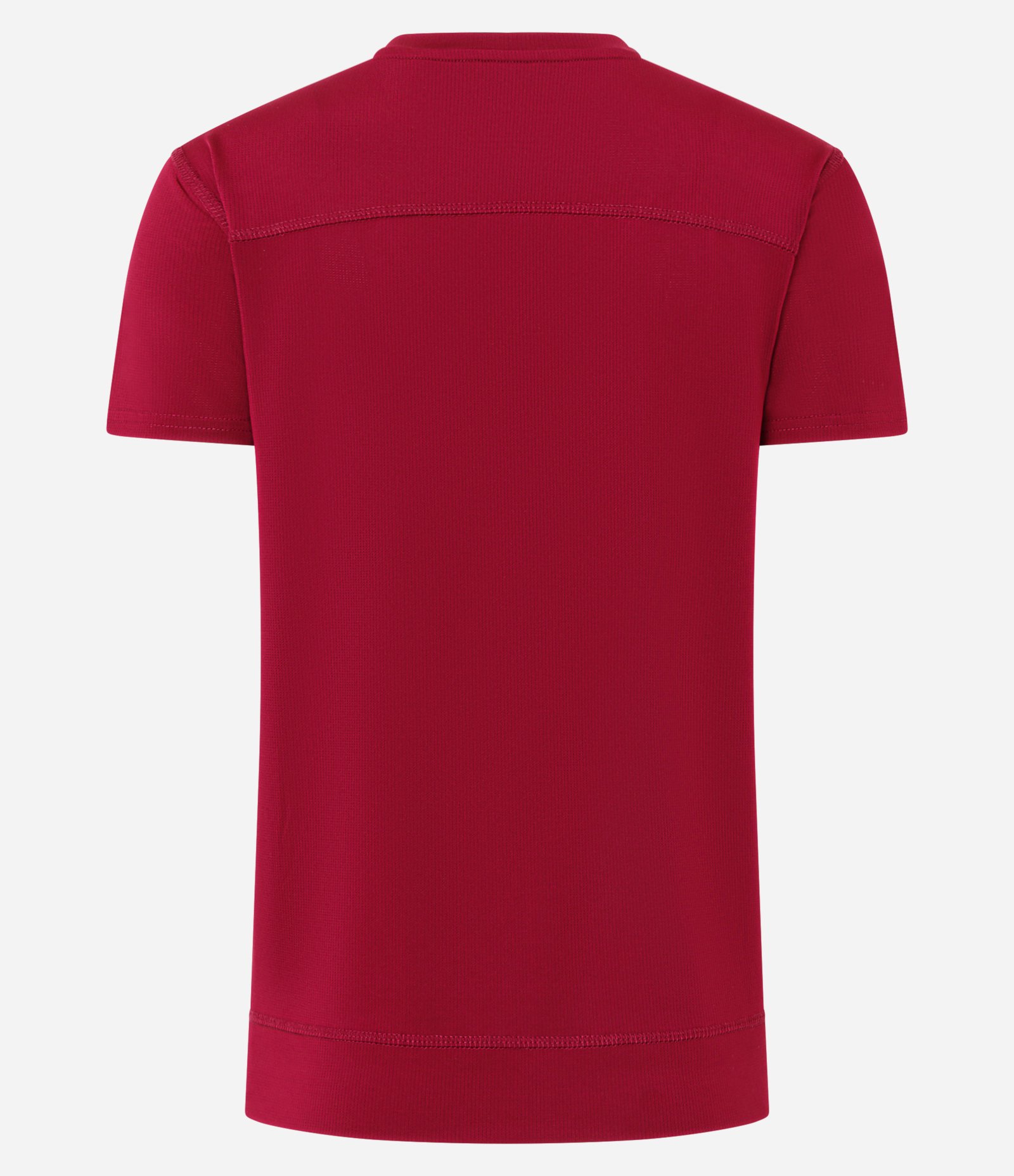Camiseta Esportiva em Microfibra Furadinha com Barra Mullet Vermelho 7