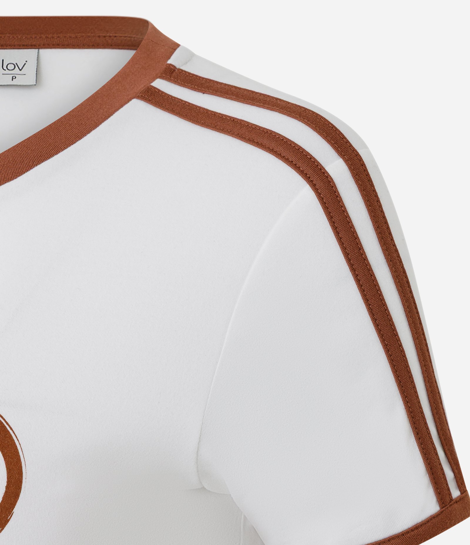 Pijama Curto em Peach Touch com Estampa de Urso Branco/Vermelho 7