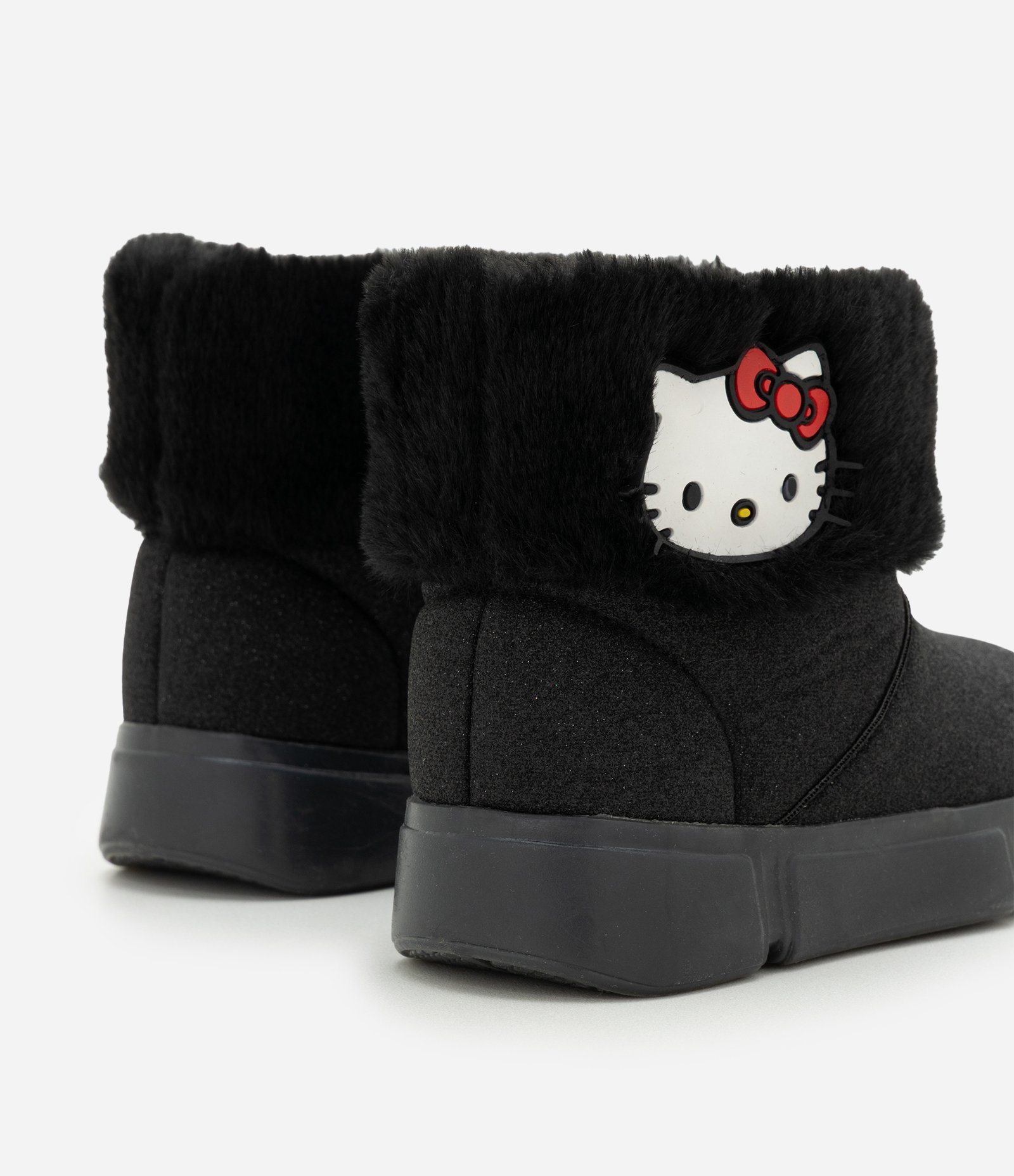 Bota Infantil Hello Kitty com LED e Pelinhos – Tam 20 a 27 Preto 2