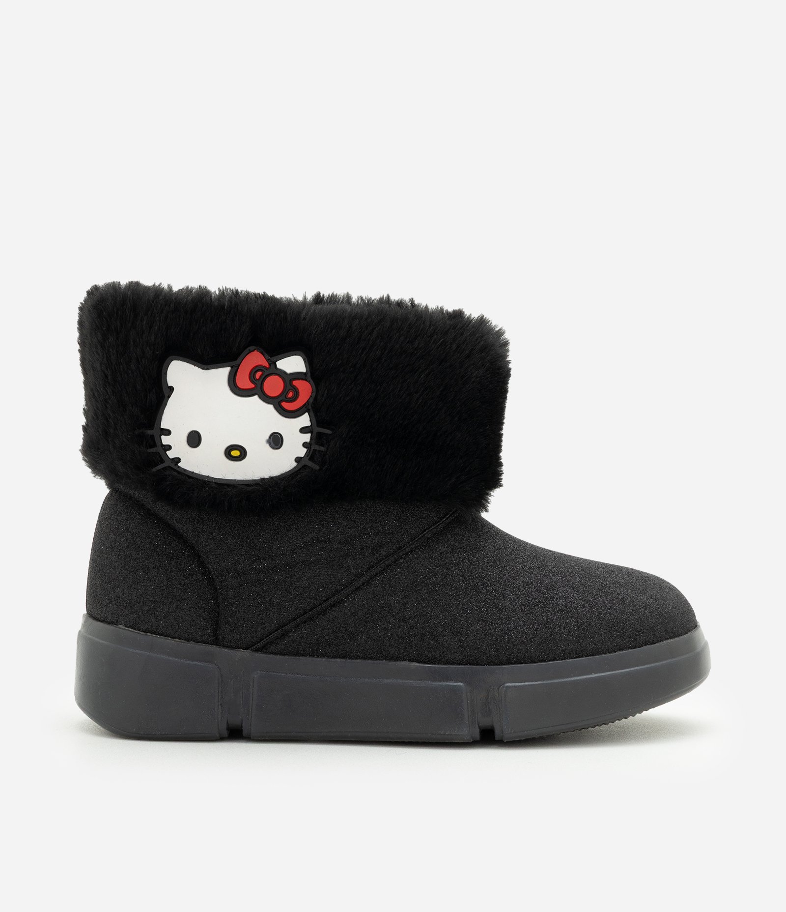 Bota Infantil Hello Kitty com LED e Pelinhos – Tam 20 a 27 Preto 7