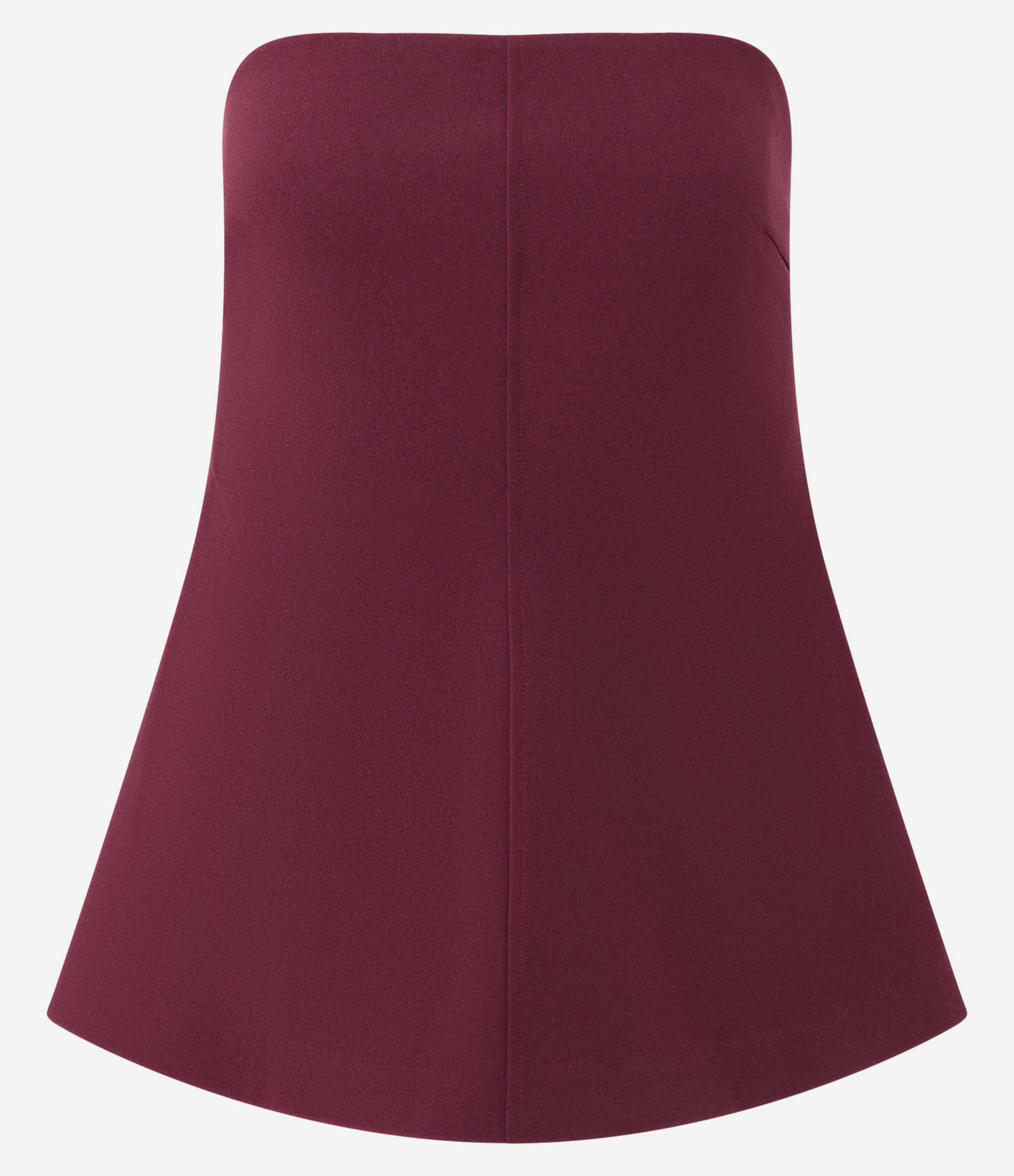 Blusa Tomara Que Caia em Crepe com Barra Peplum Vermelho 1