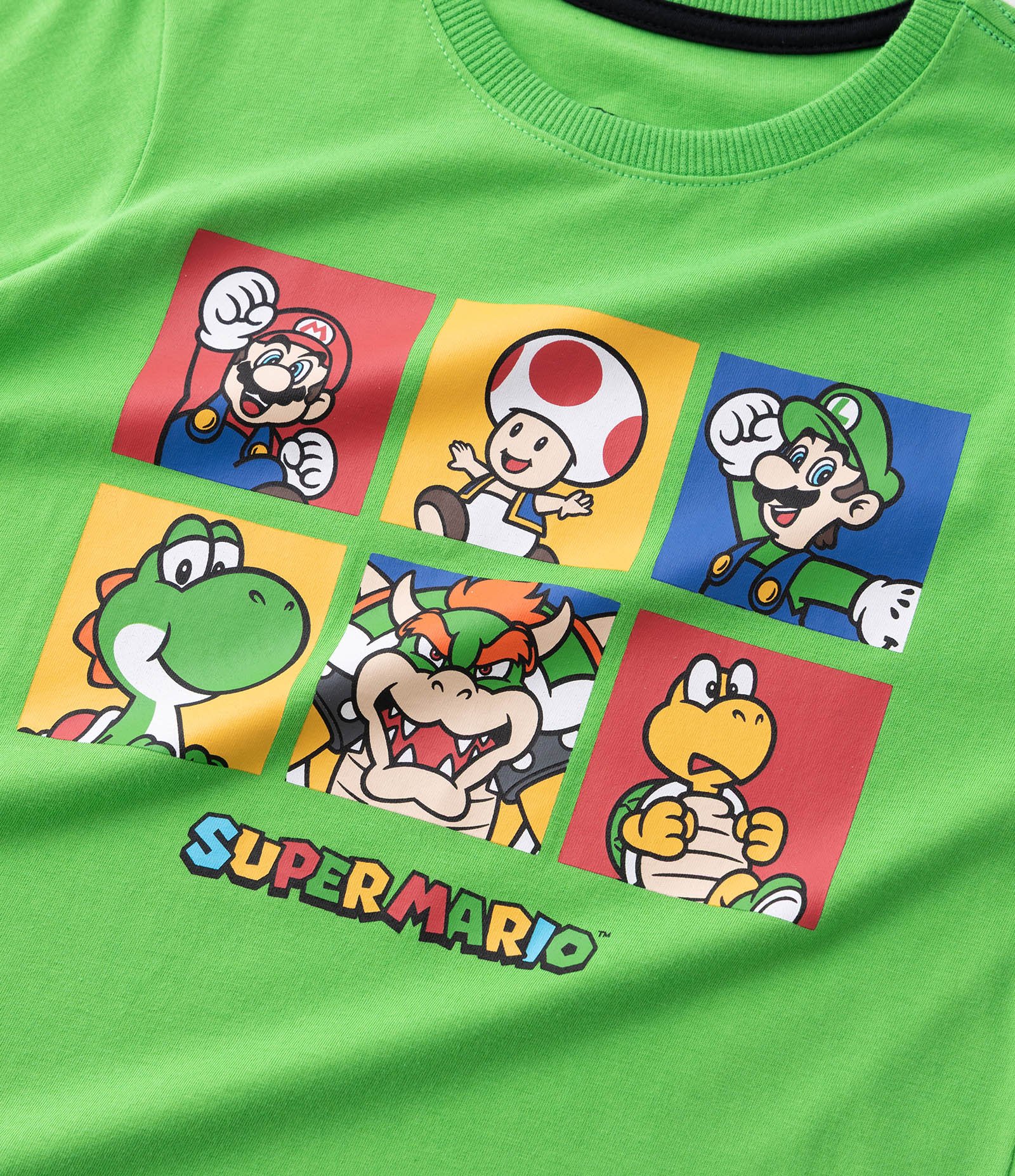Camiseta Infantil em Algodão com Estampa Super Mario – Tam 4 a 12 Anos Verde 5