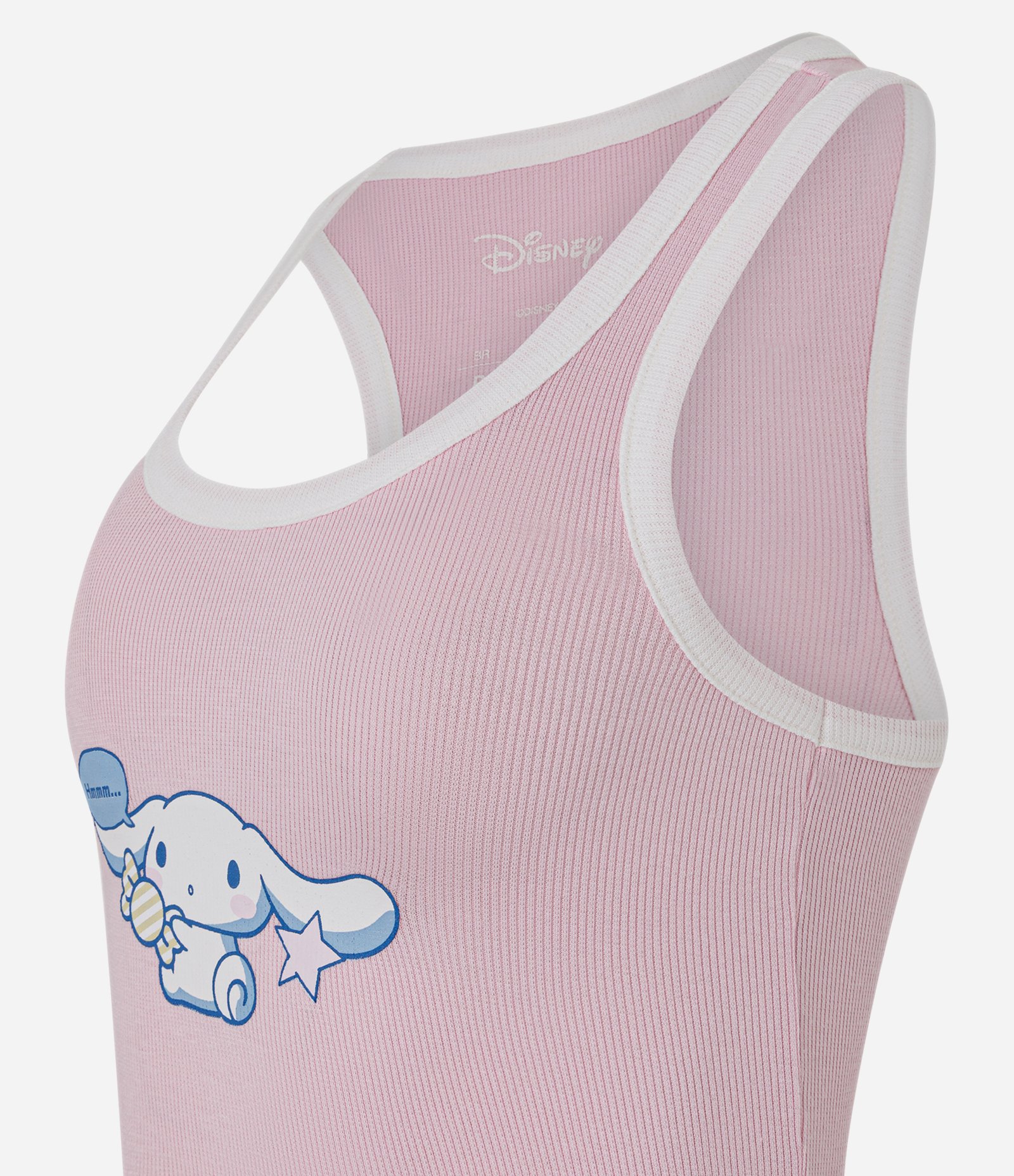 Pijama Curto em Viscolycra com Estampa Cinnamoroll Rosa/Branco 2