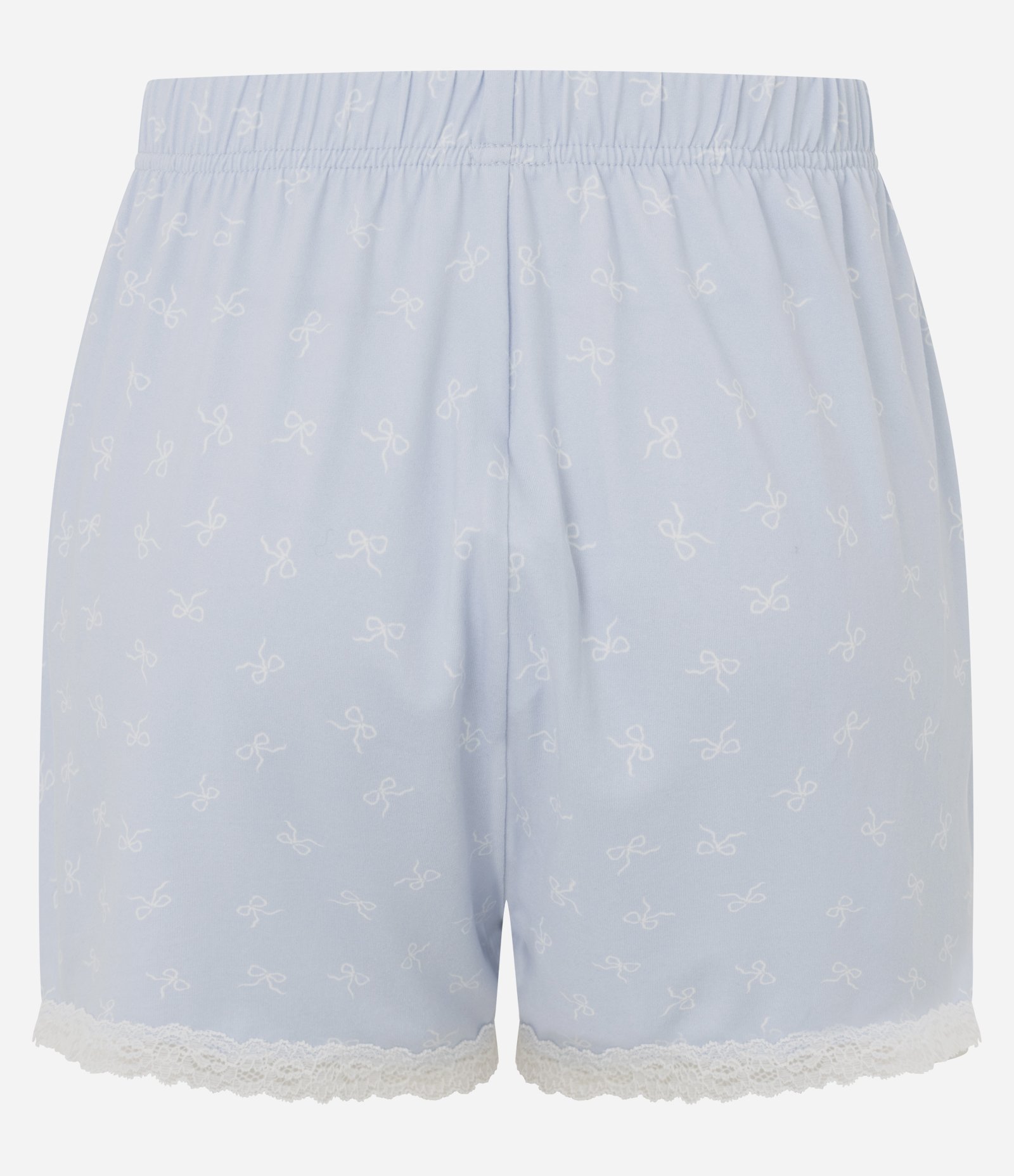 Short de Pijama em Peach Touch com Estampa de Laços Azul 7