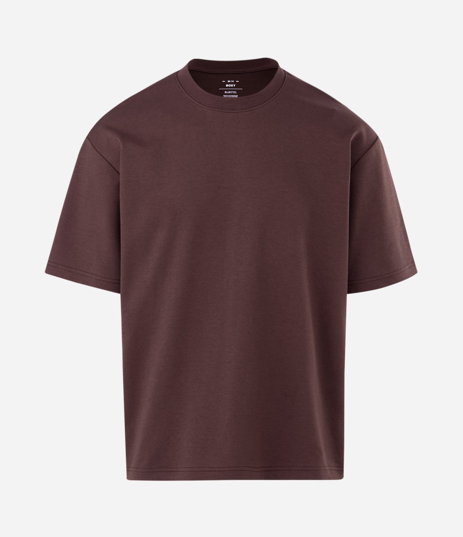 Camiseta Manga Curta Boxy Tecnológica Marrom 1
