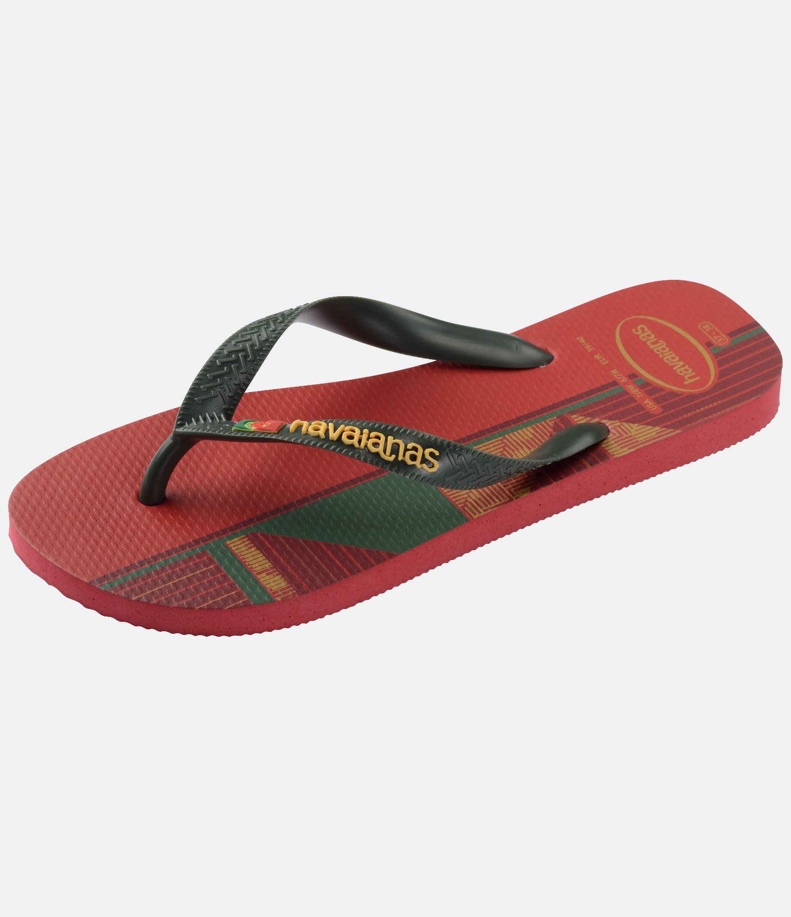 Chinelo Havaianas Tradicional Nações Portugal Vermelho 5