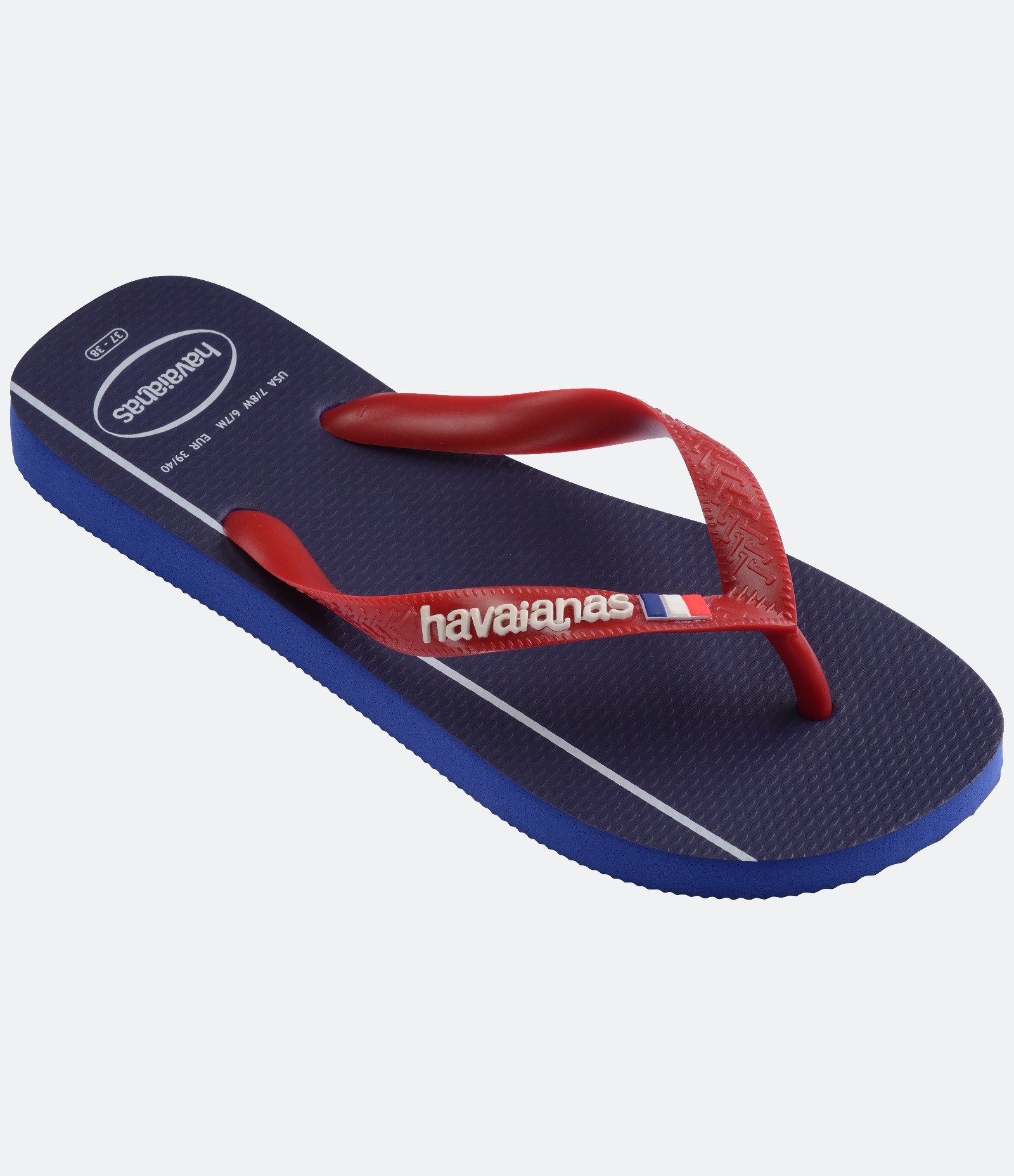 Chinelo Havaianas Tradicional Nações França Azul 2