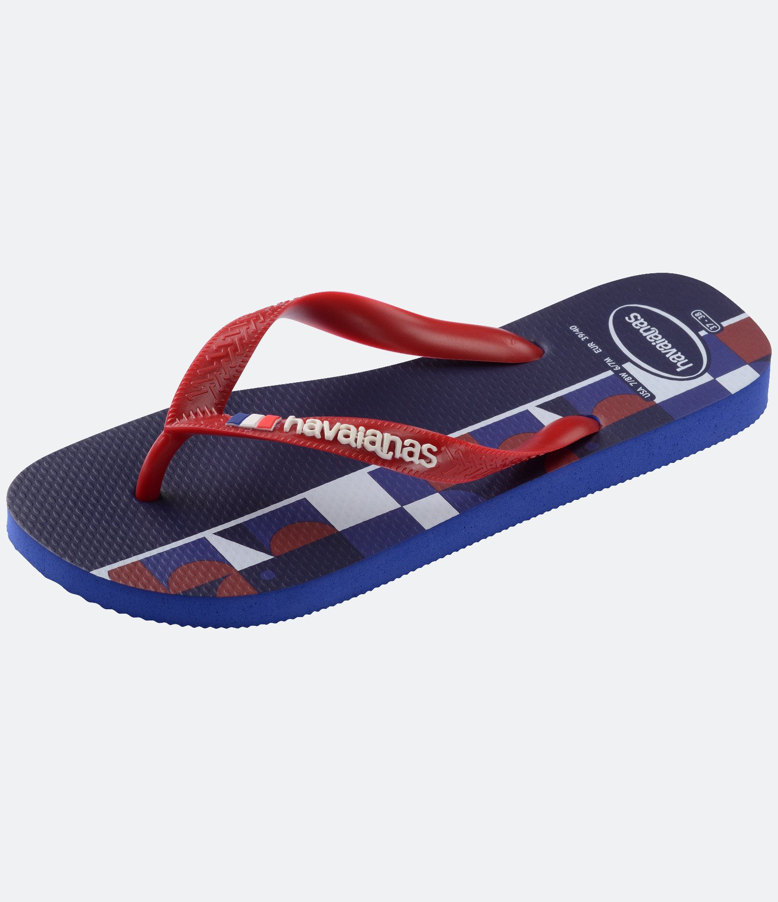 Chinelo Havaianas Tradicional Nações França Azul 5
