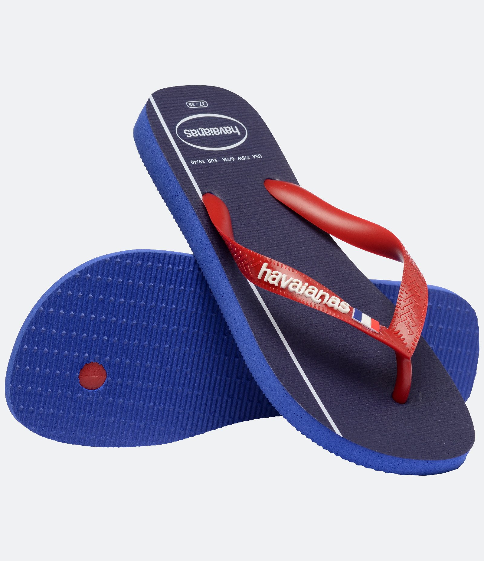 Chinelo Havaianas Tradicional Nações França Azul 6