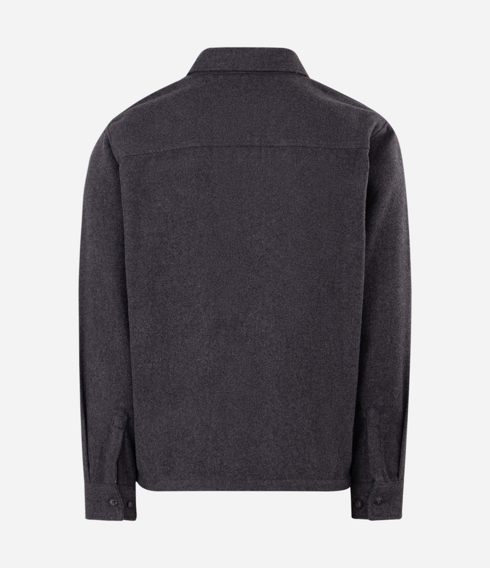 Jaqueta Regular Em Polivelour Cinza Escuro 6