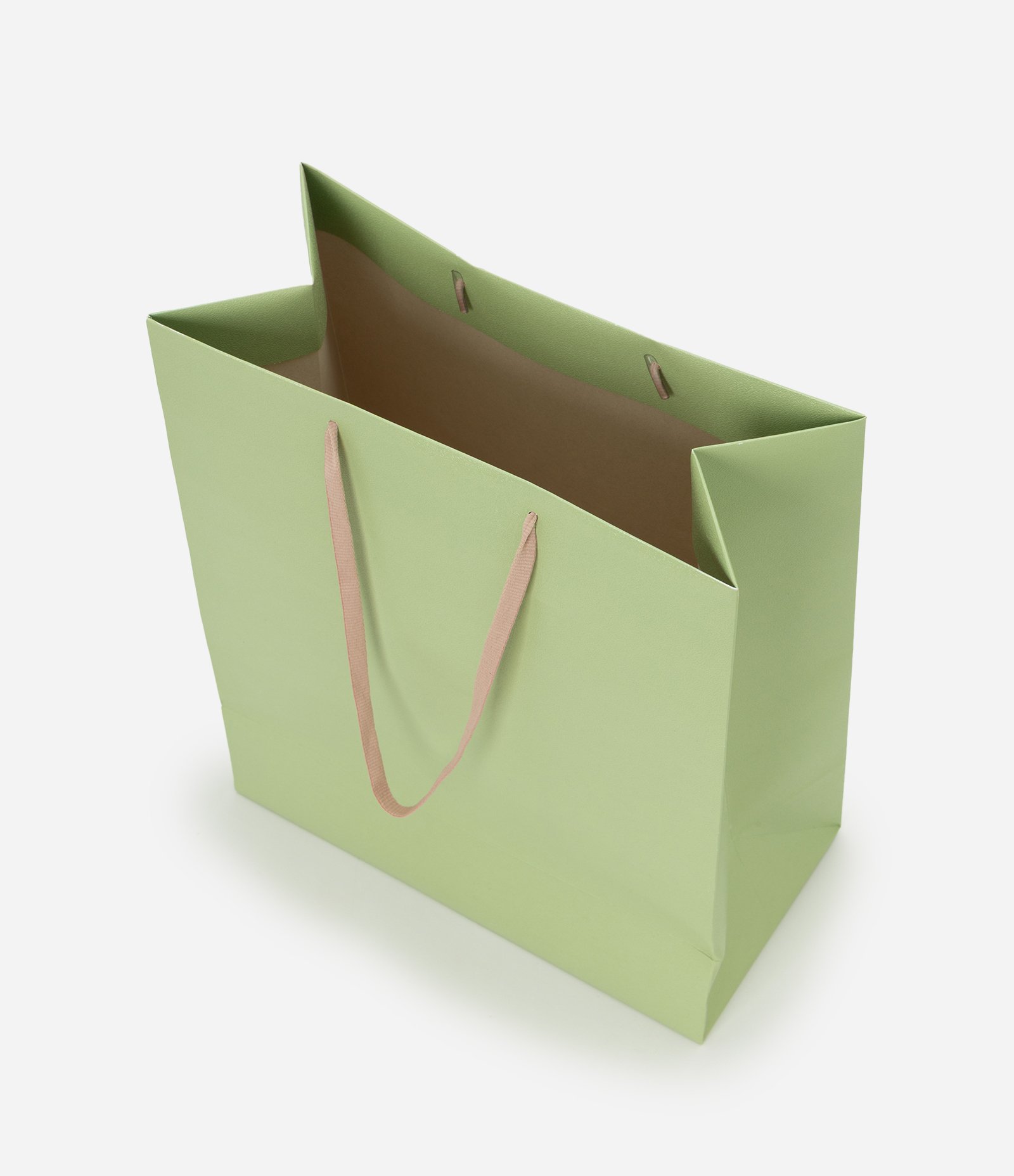 Embalagem de Presente Média com Alça Fina Verde 3