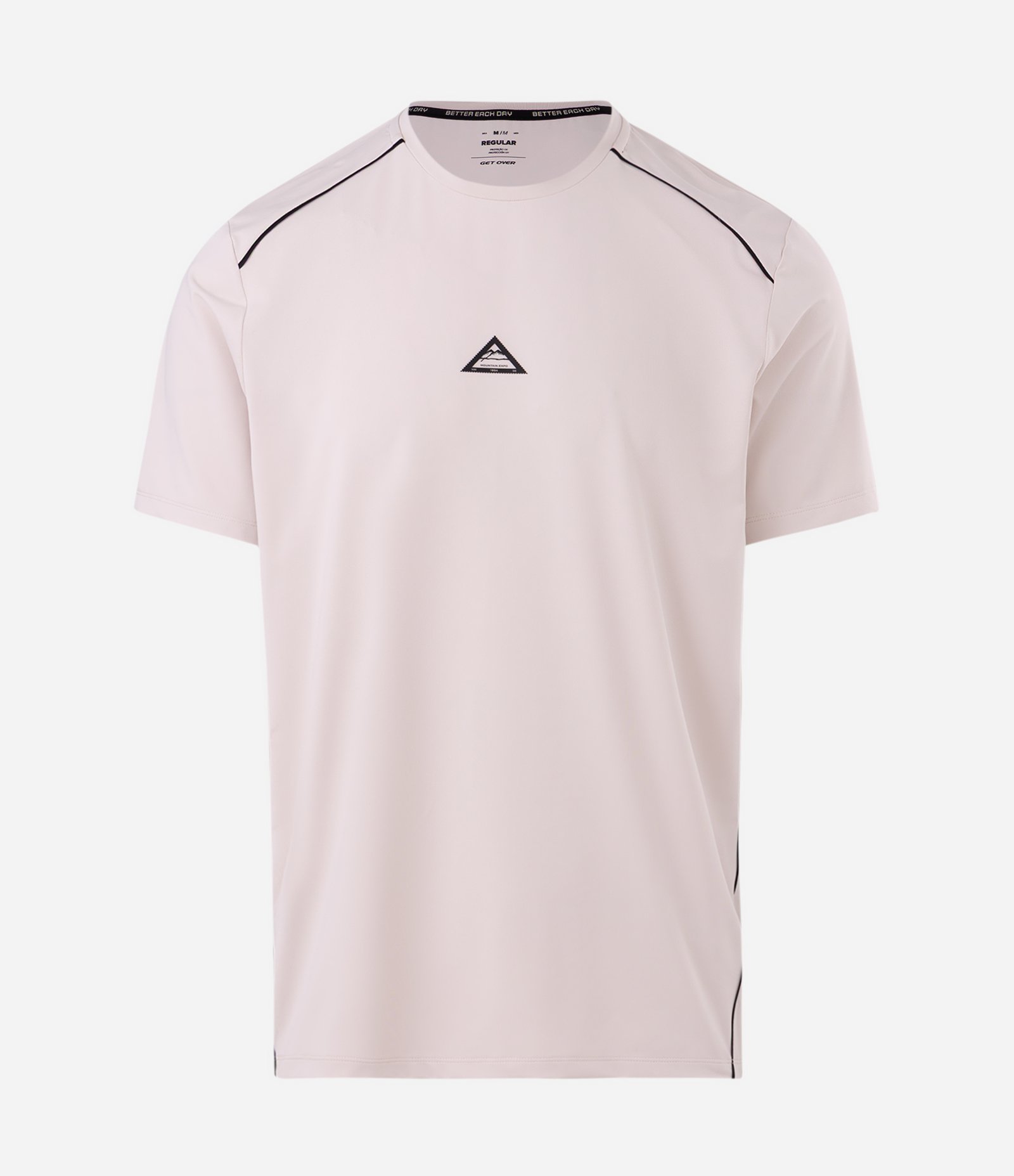 Camiseta Esportiva Dry com Manga Raglan Off White 5
