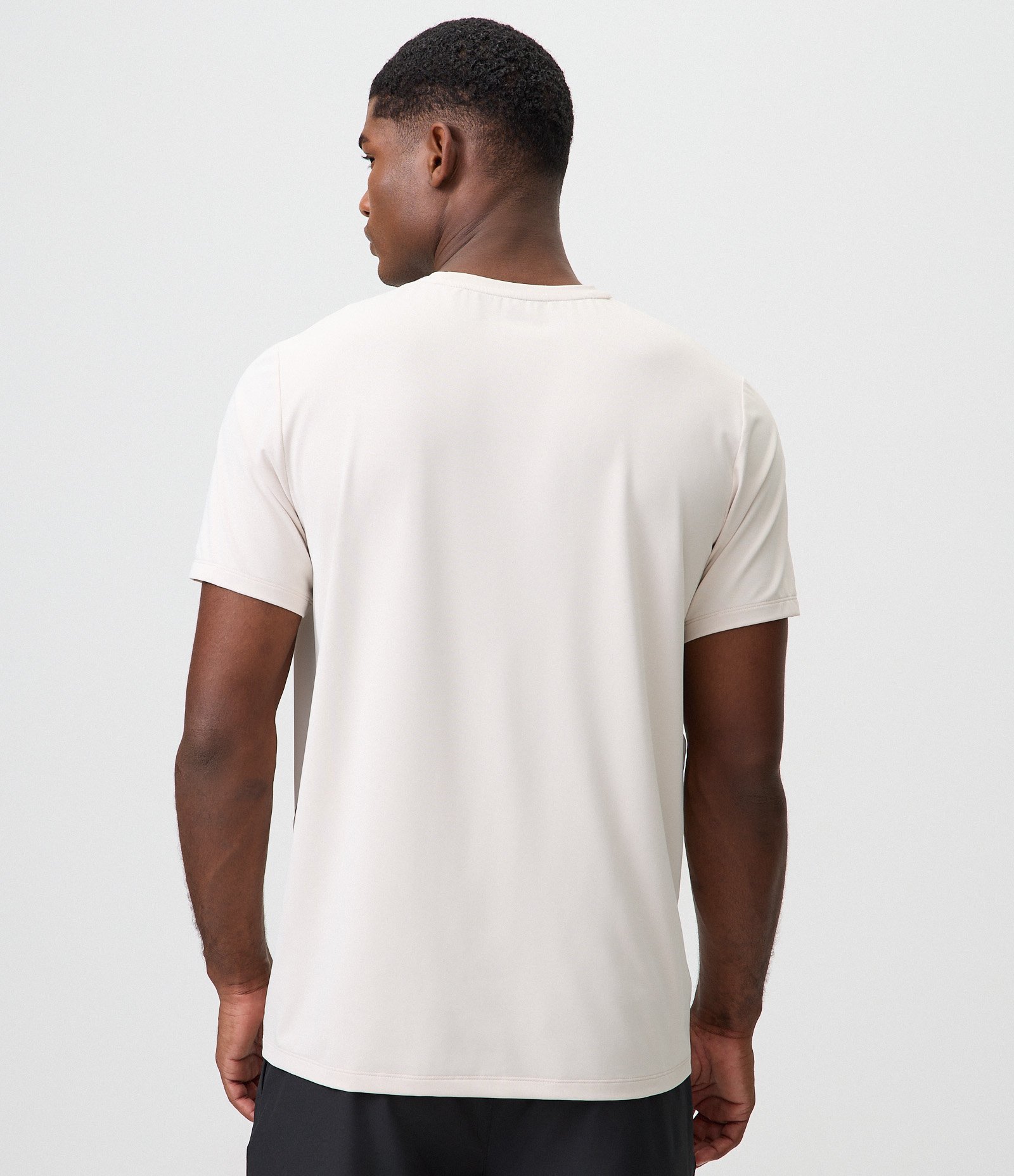 Camiseta Esportiva Dry com Manga Raglan Off White 3