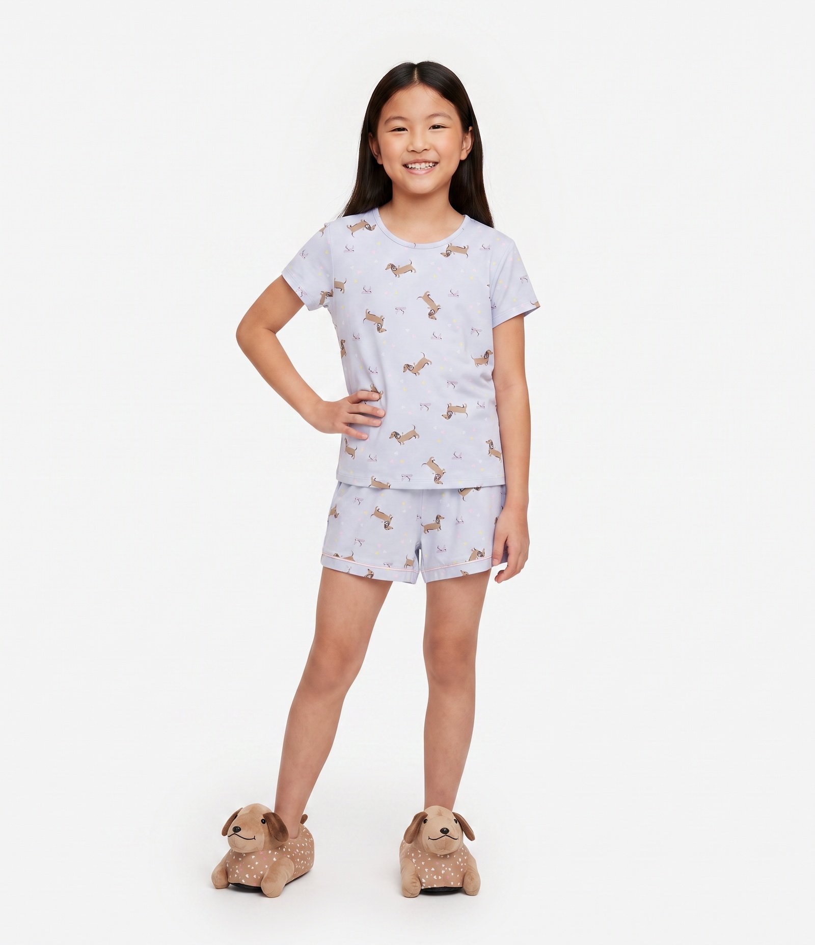 Conjunto Infantil Peach Touch - Tam 5 a 16 Anos Roxo 1