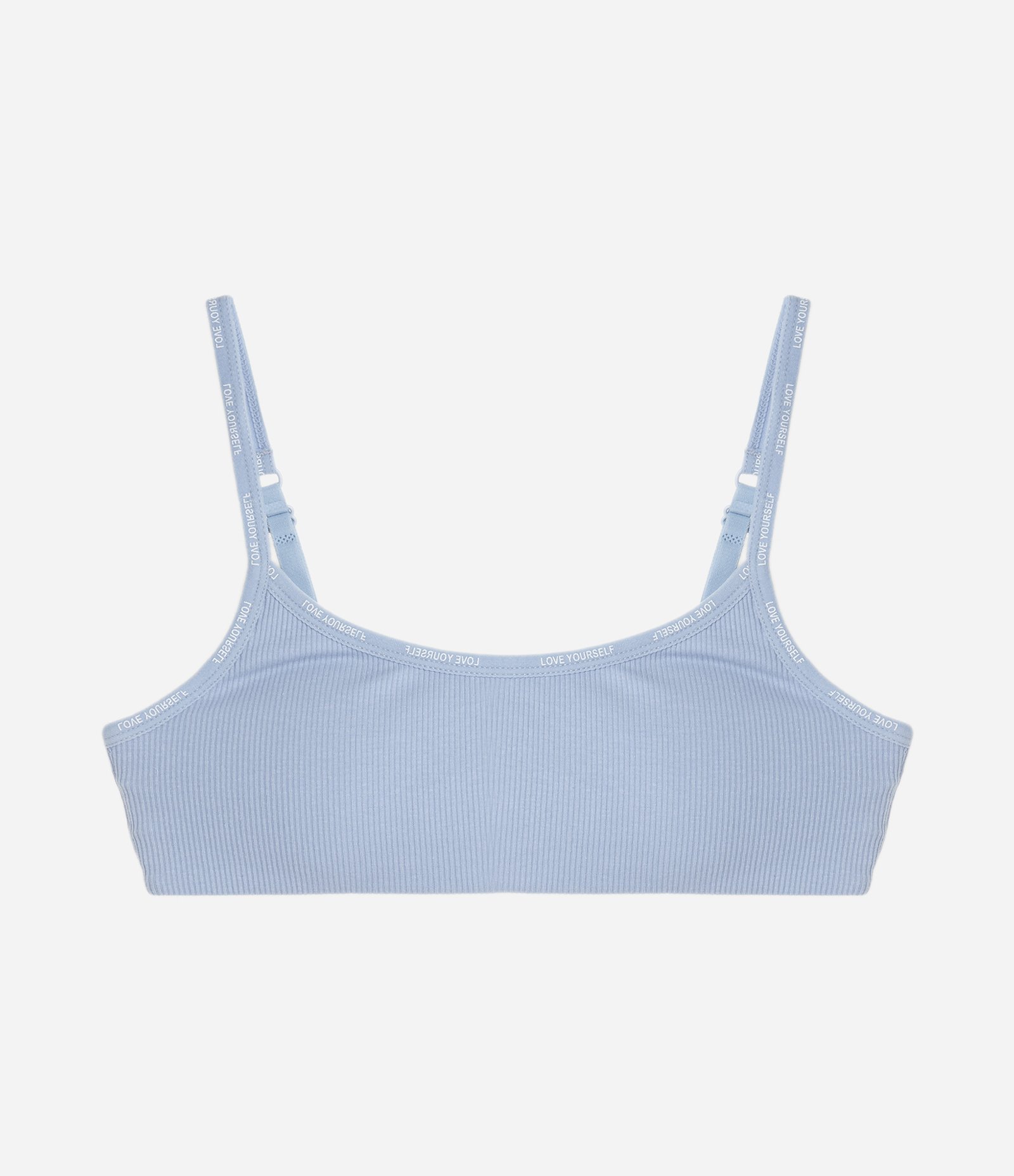 Sutiã Top Algodão com Bojo Removível Azul 6