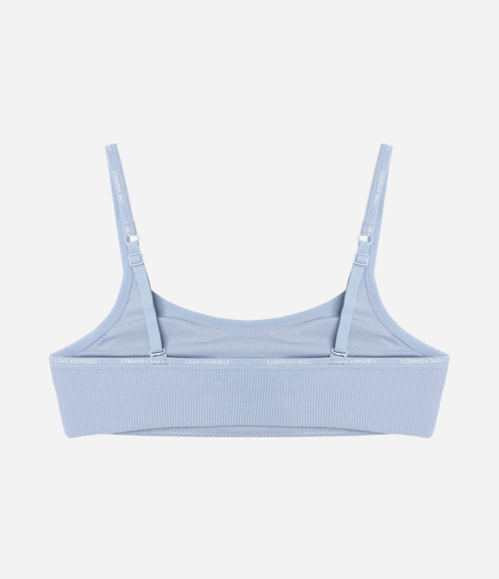 Sutiã Top Algodão com Bojo Removível Azul 7
