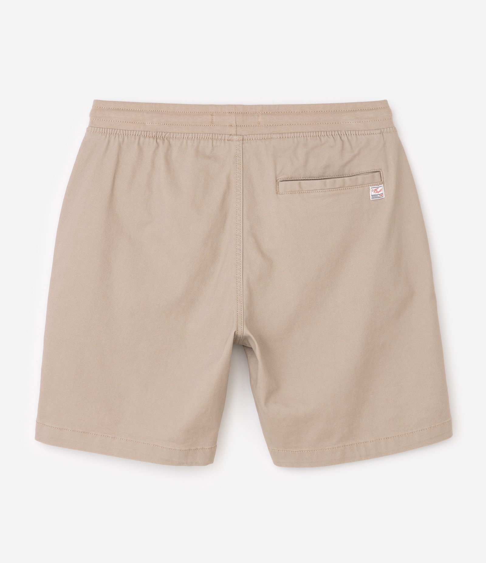 Bermuda Regular Slim em Sarja com Cós Elástico e Bolsos Bege 6