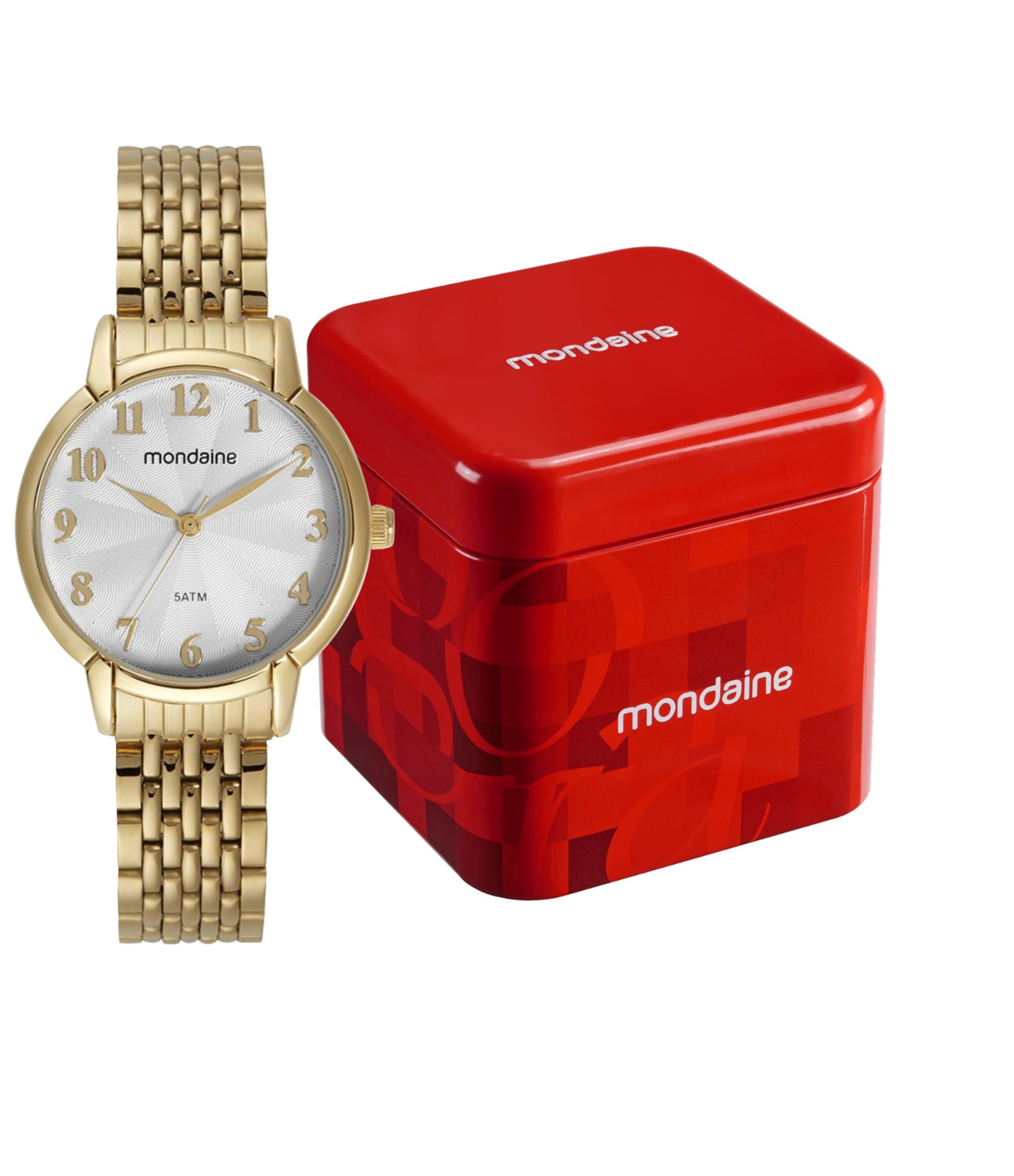 Relógio Analógico Mondaine em Aço 32716LPMVDE1 Dourado 2